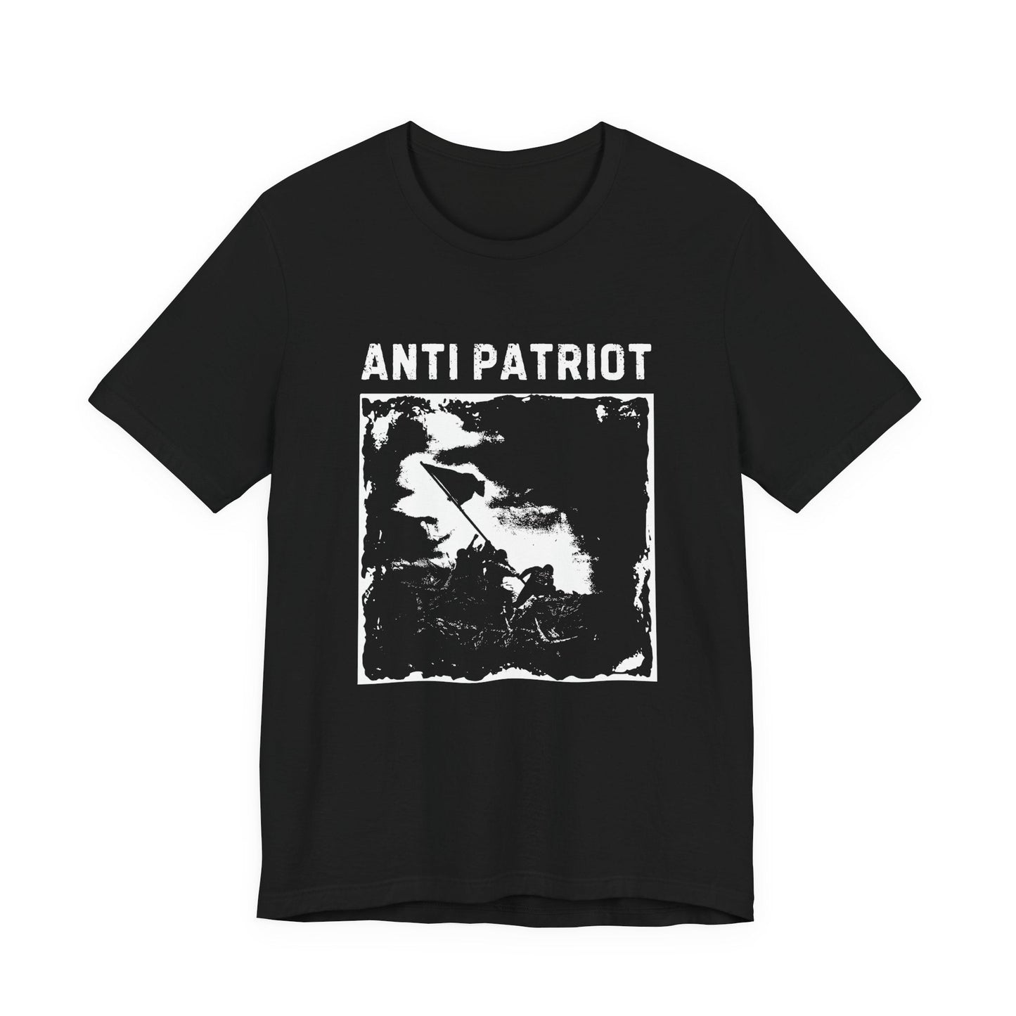 Anti Patriot Anarchist Graphic Tee, Counter Culture Unisex T-Shirt, Communist Political Print Top