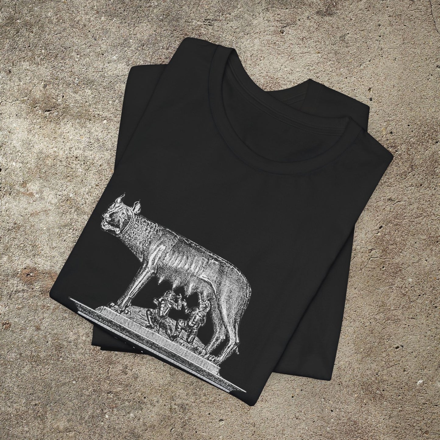 she wolf graphic print, mythology print tshirt, romulus and rem, roman empire unisex tshirt
