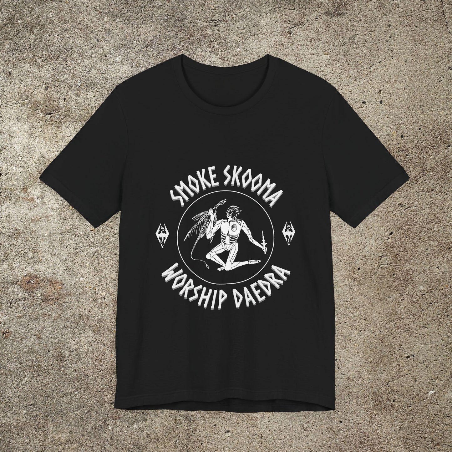 smoke skooma worship daedra, gamer tee, elders scrolls print