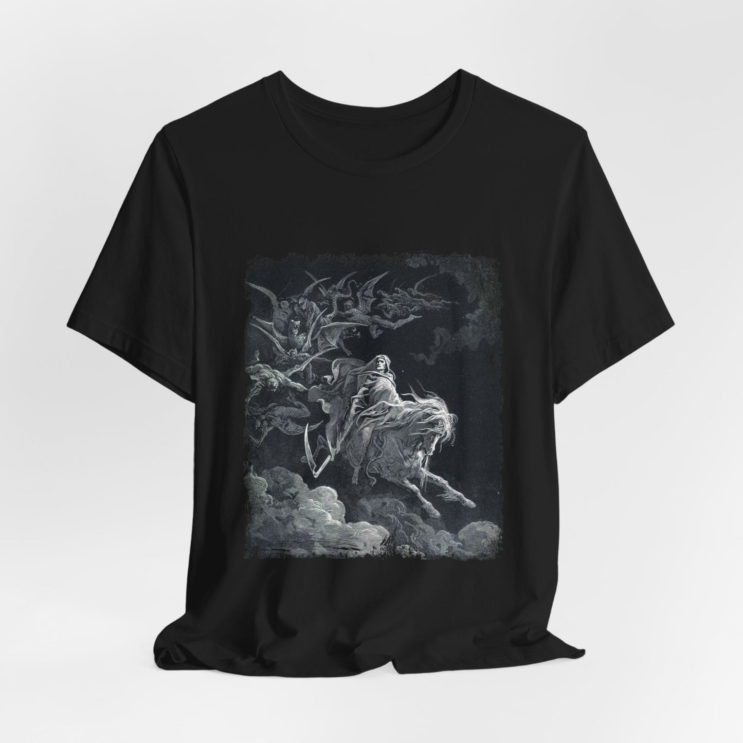Gustave Doré T-Shirt, Death on the Pale Horse Shirt, Occult T-Shirt, Satanic Shirt, Horseman of the Apocalypse Tee, The Vision of Death Tee