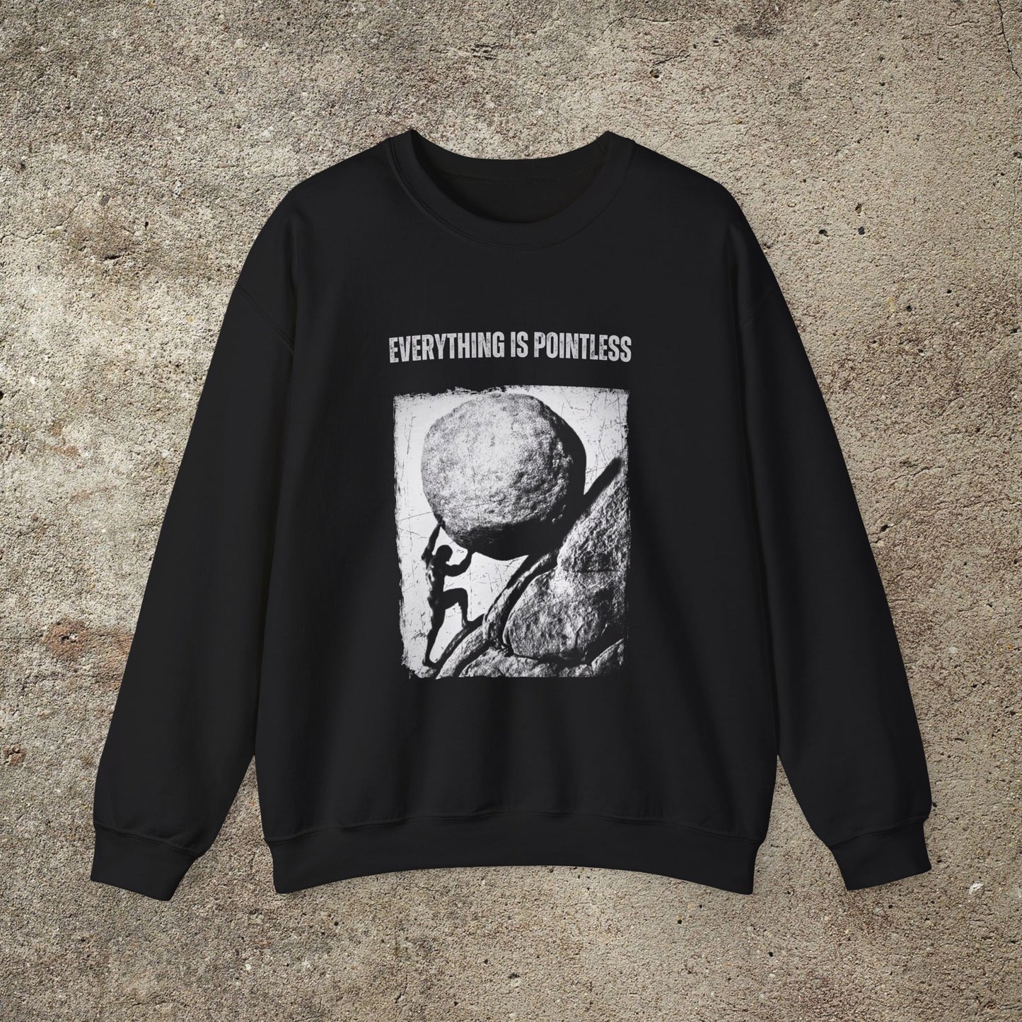 Sisyphus T-Shirt, Existentialist print swater, Philosophy sweater, Unisex Graphic Top