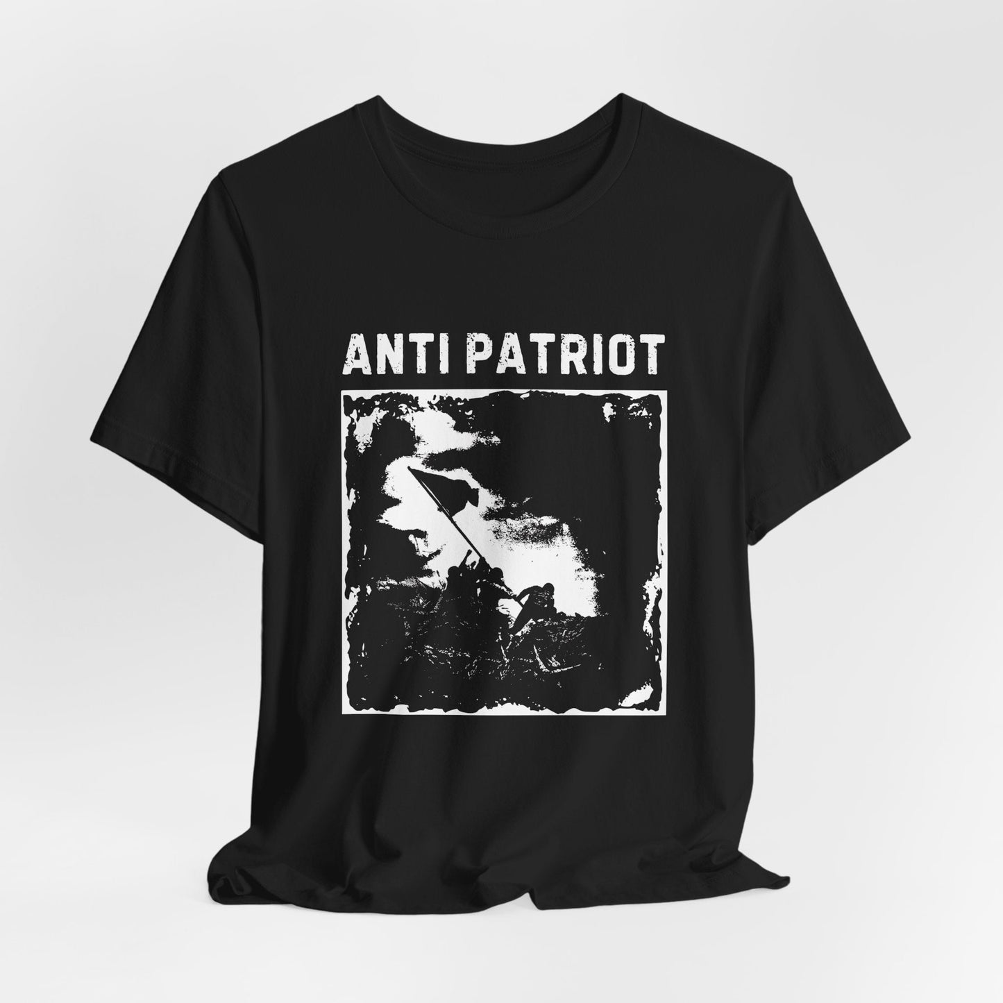 Anti Patriot Anarchist Graphic Tee, Counter Culture Unisex T-Shirt, Communist Political Print Top