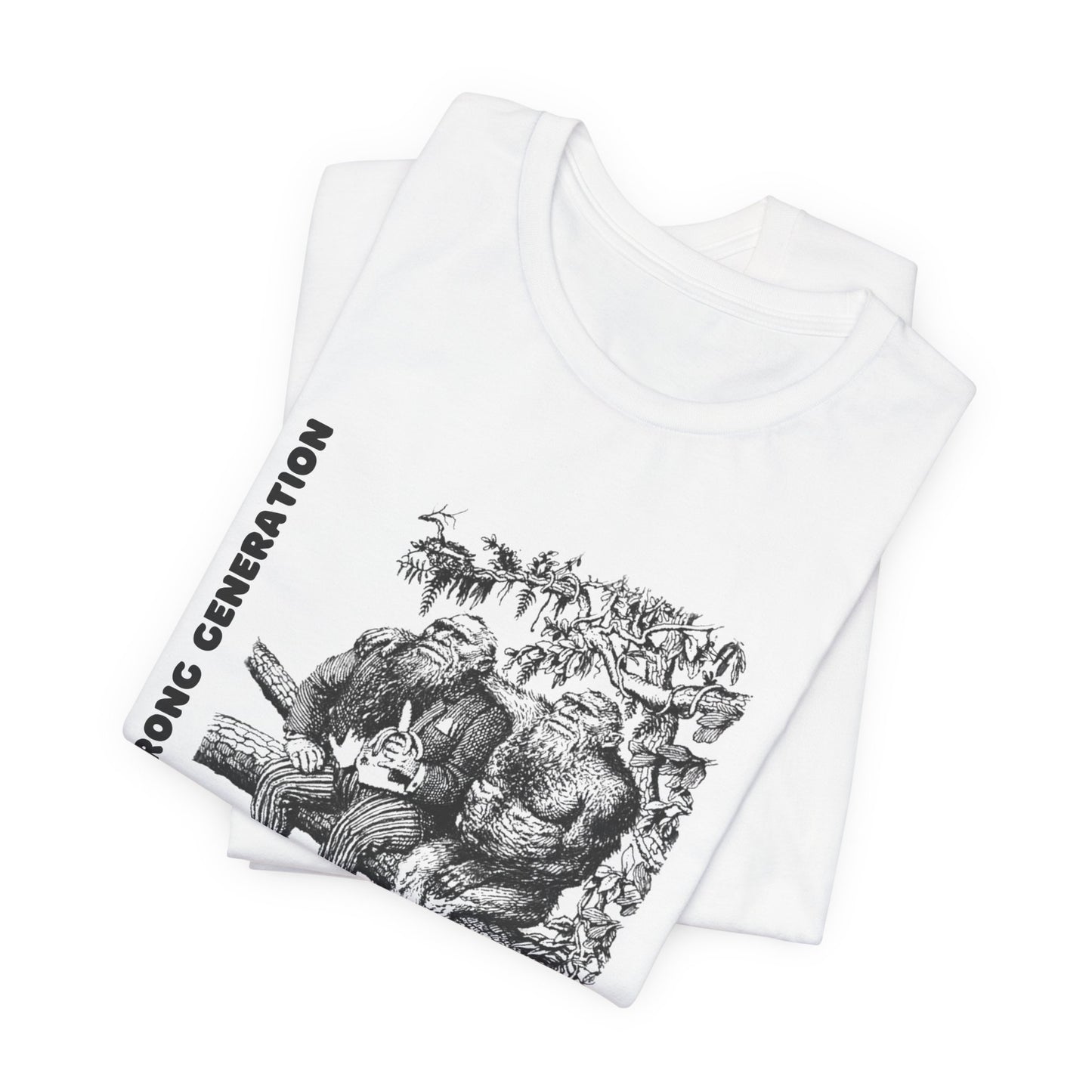 Born In The Wrong Generation Graphic Print Tee, Funny Sarcastic Unisex Top