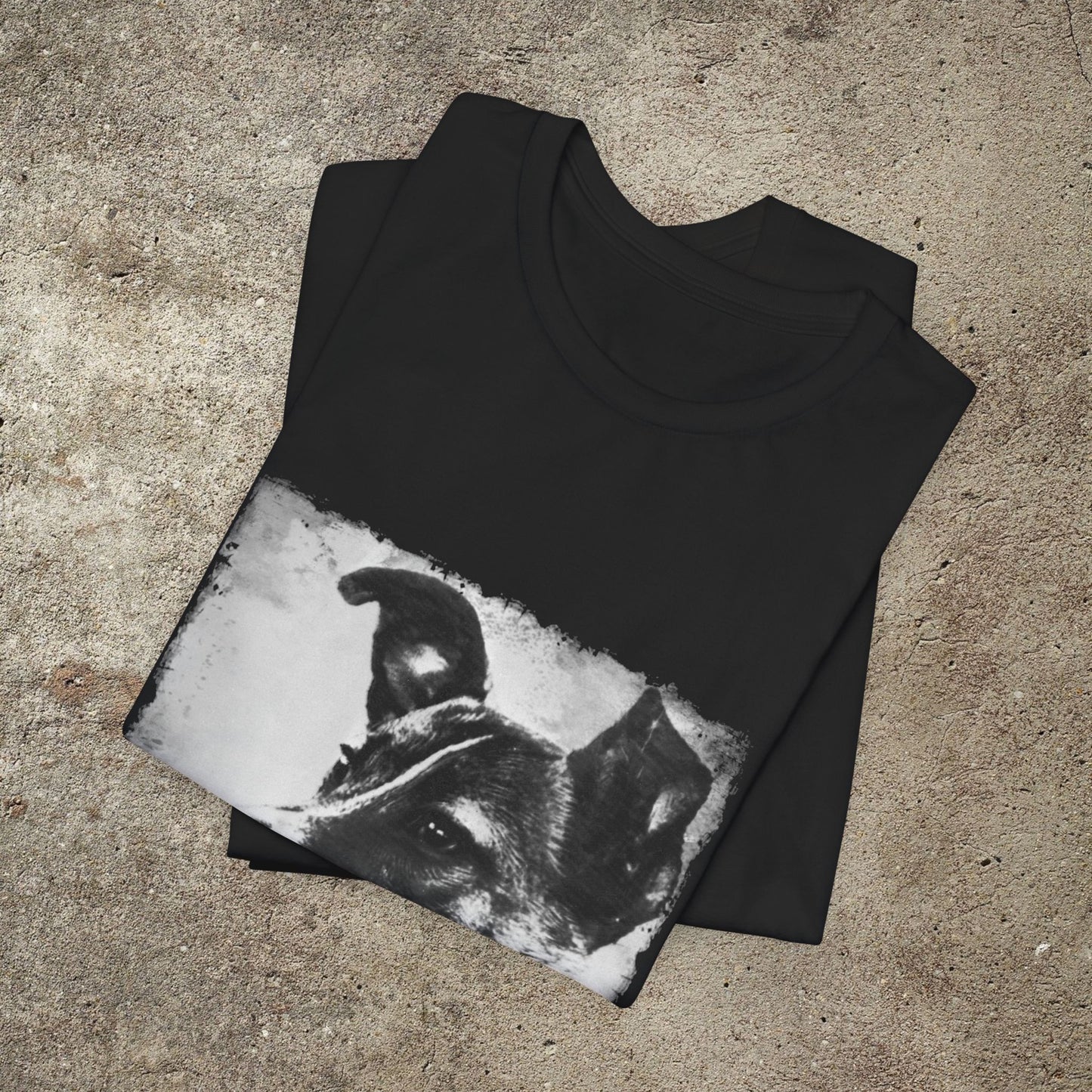 Laika Astronaut Dog Vintage T Shirt, Unisex Dog Lover T-Shirt, Cosmonaut Print