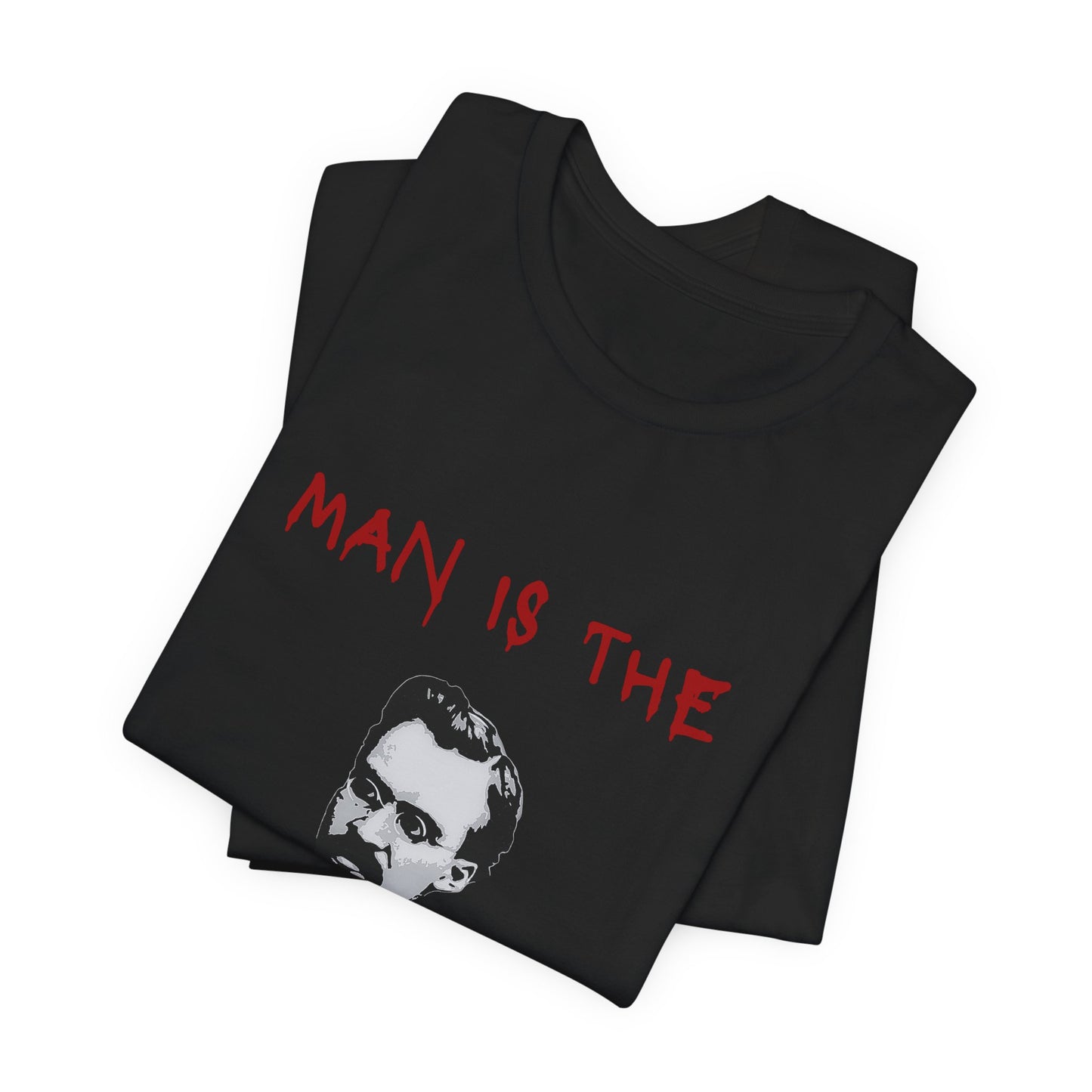 nietzsche t-shirt, philosophy shirt, nihilist top, man is the crulest animal, unsiex top