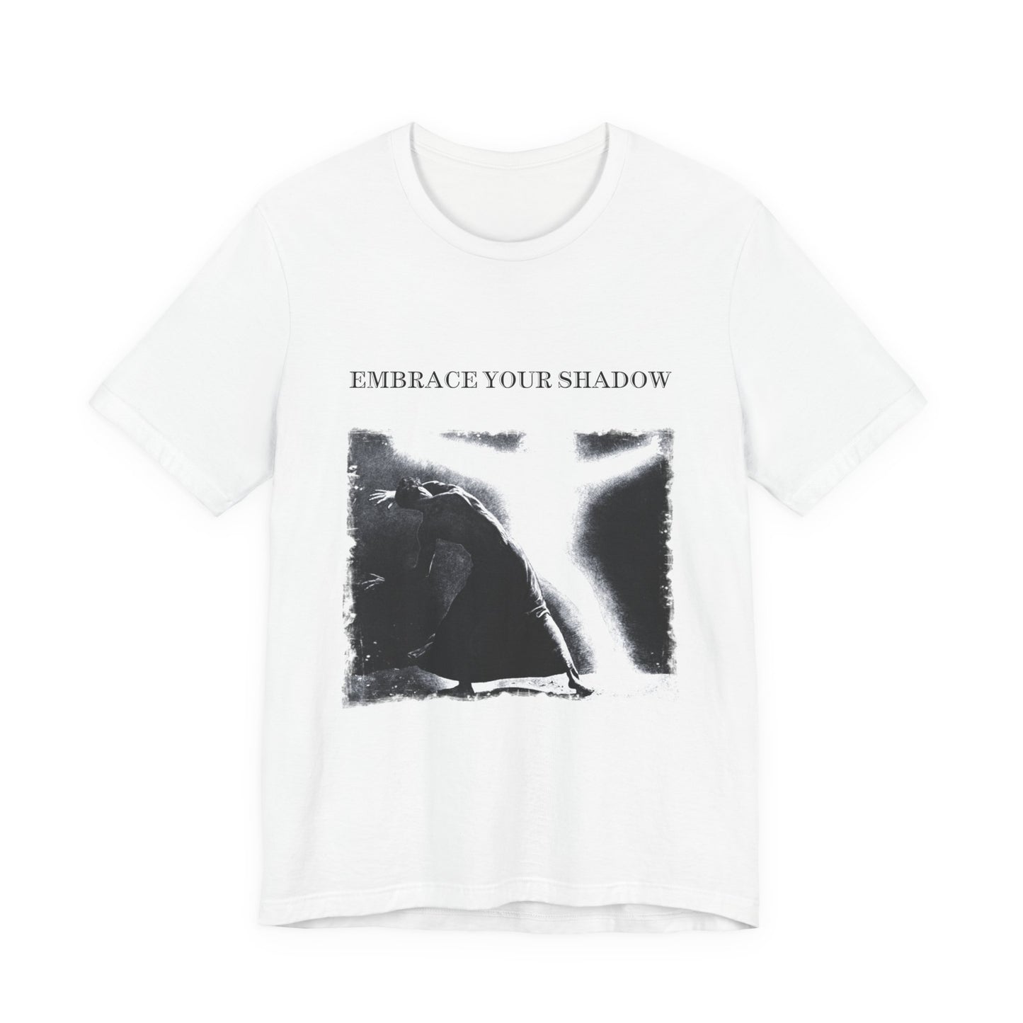 embrace your shadow, jungian psychology t-shirt, spiritual graphic print tee, unisex top