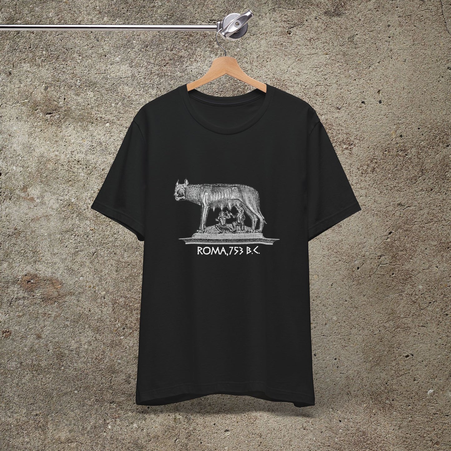 she wolf graphic print, mythology print tshirt, romulus and rem, roman empire unisex tshirt