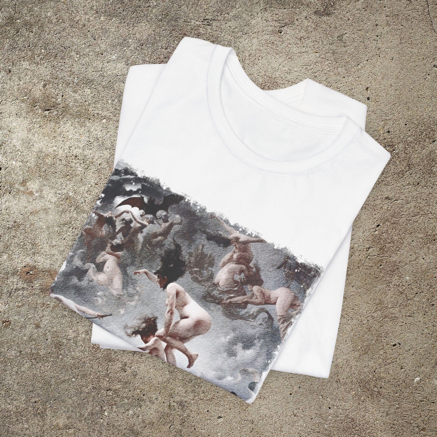 Witches Sabbath Graphic Tee, Witchcraft Sabbath, Victorian Unisex Top, Gothic Print T-Shirt