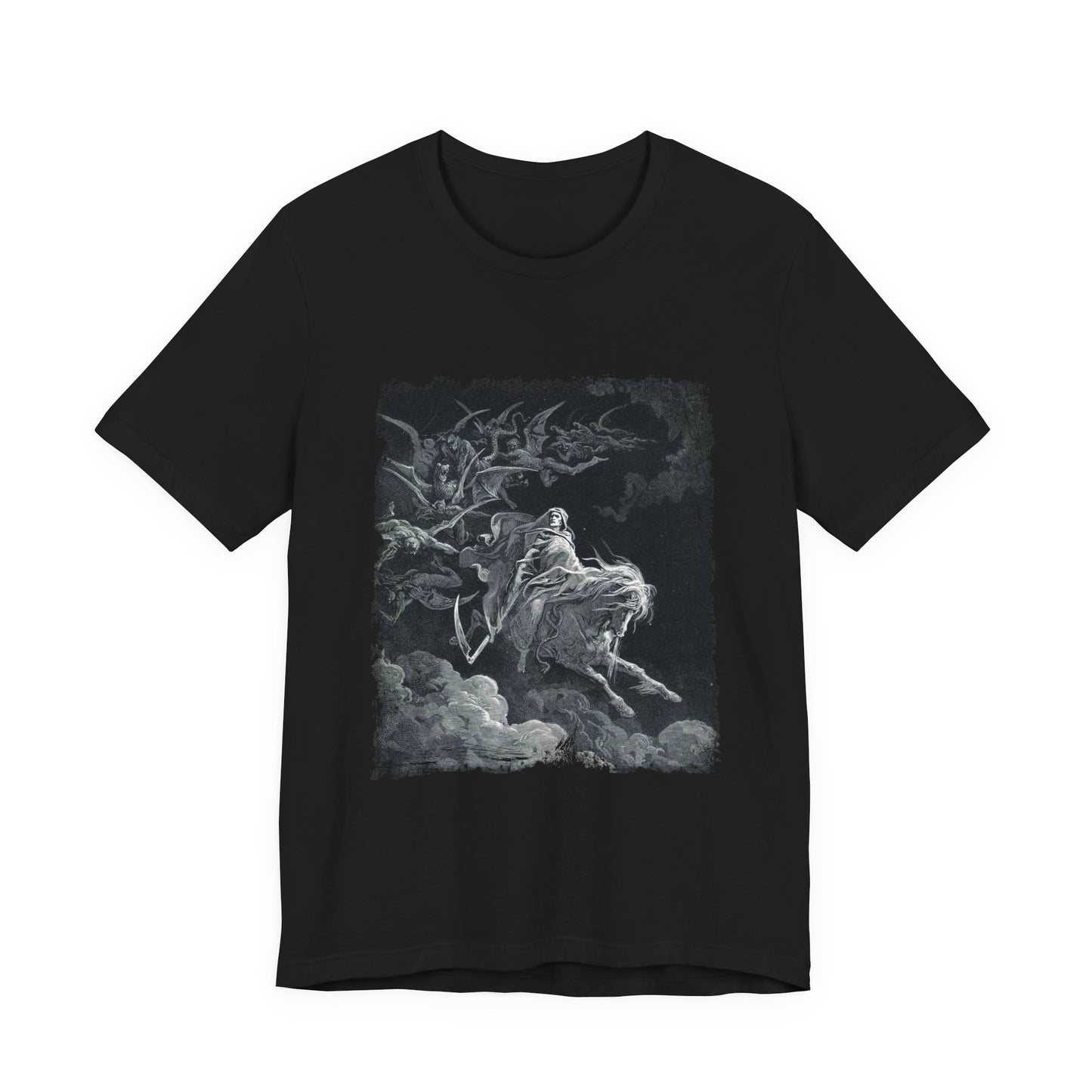 Gustave Doré T-Shirt, Death on the Pale Horse Shirt, Occult T-Shirt, Satanic Shirt, Horseman of the Apocalypse Tee, The Vision of Death Tee