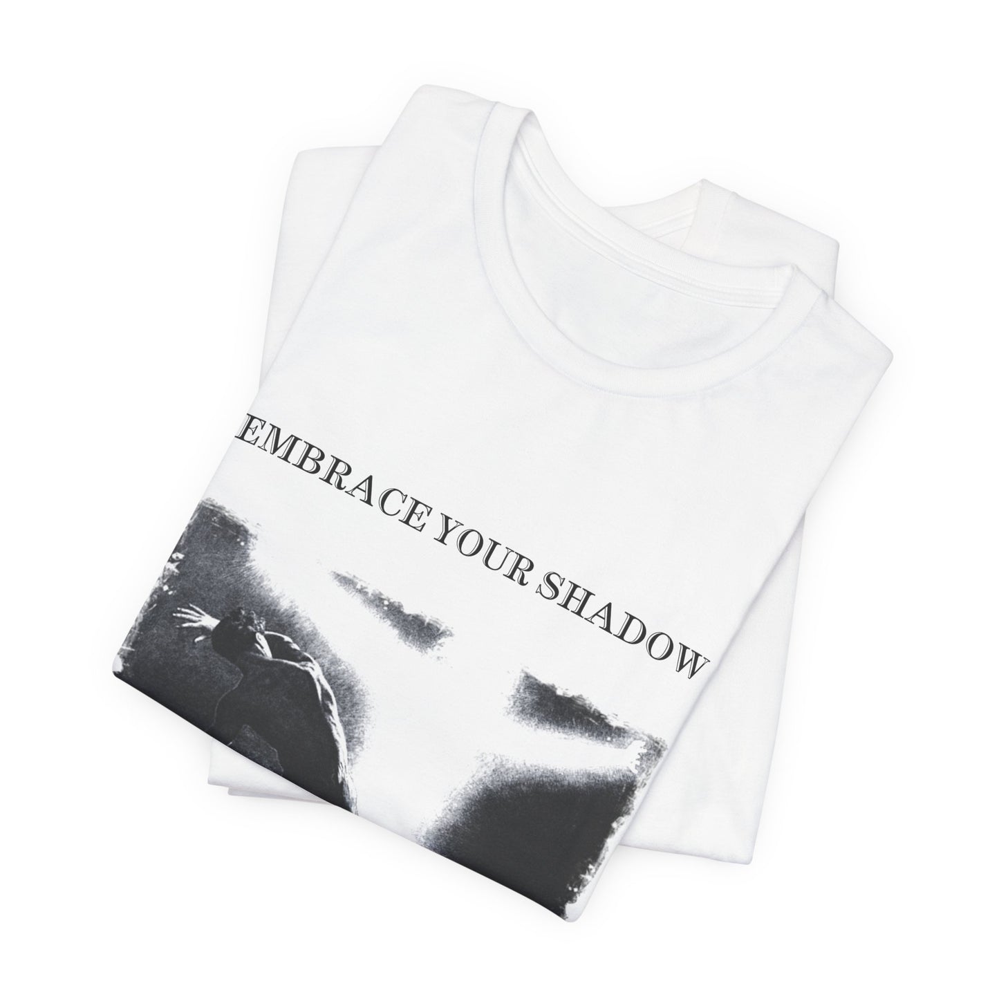 embrace your shadow, jungian psychology t-shirt, spiritual graphic print tee, unisex top