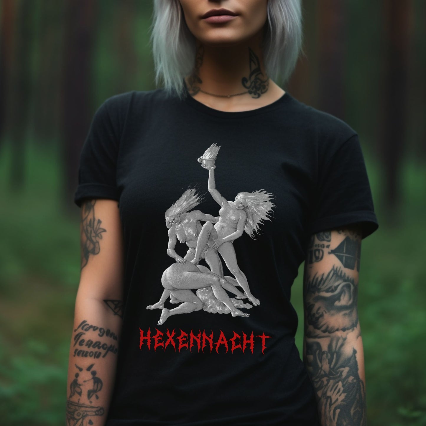 three witches, witches night, witches sabbath, occult tshirt, unisex tee