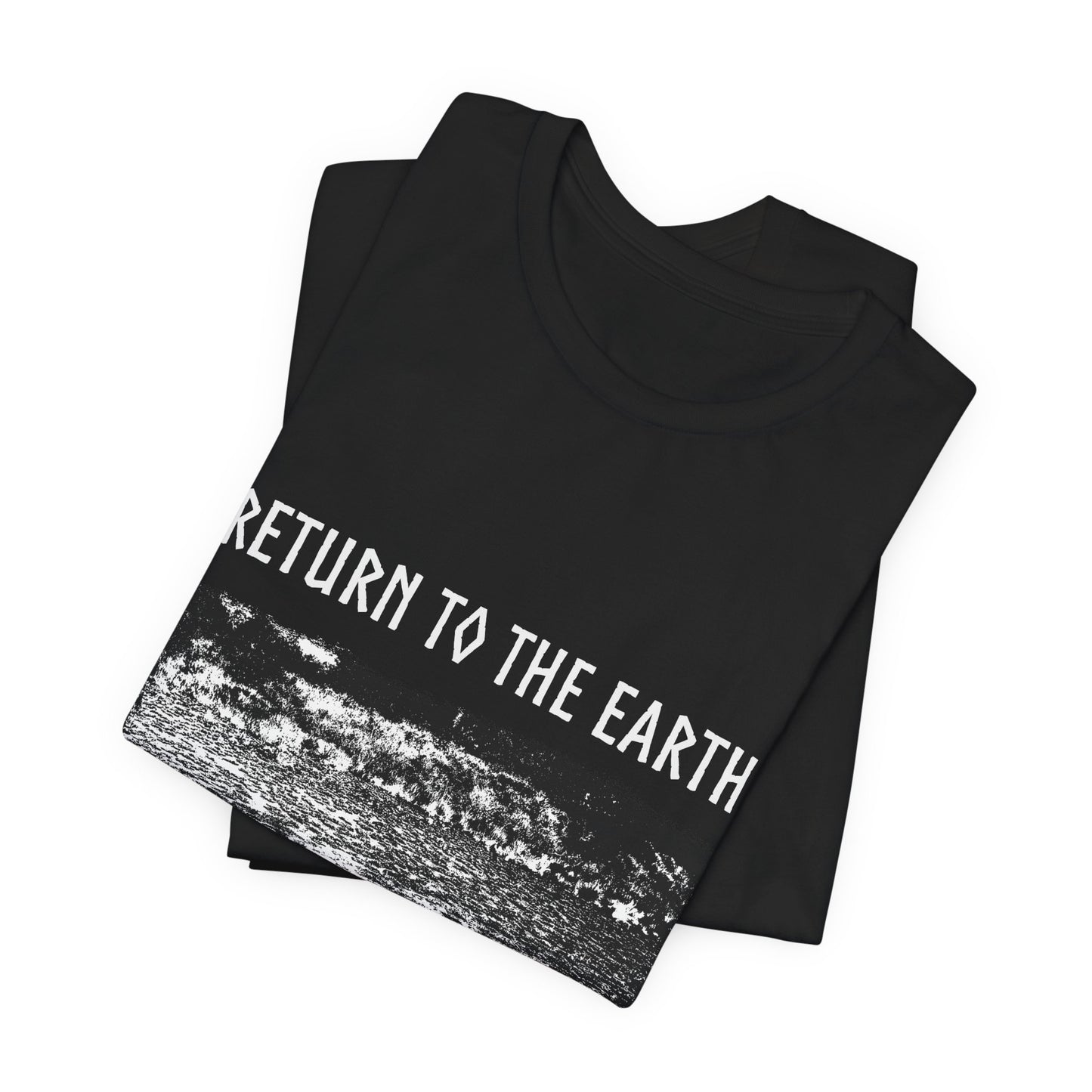 Return to The Earth Unisex Graphic Tee, Earth Art Print, Nature Lover Occult Print Tee