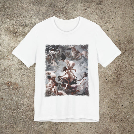 Witches Sabbath Graphic Tee, Witchcraft Sabbath, Victorian Unisex Top, Gothic Print T-Shirt