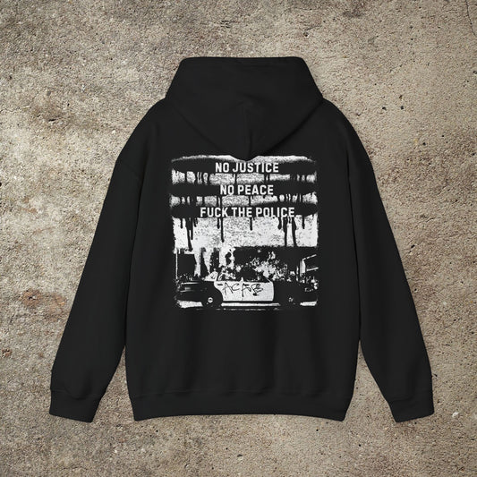 No Justice No Peace Anarchist T-Shirt, Fuck The Police Graphic Unisex Tee