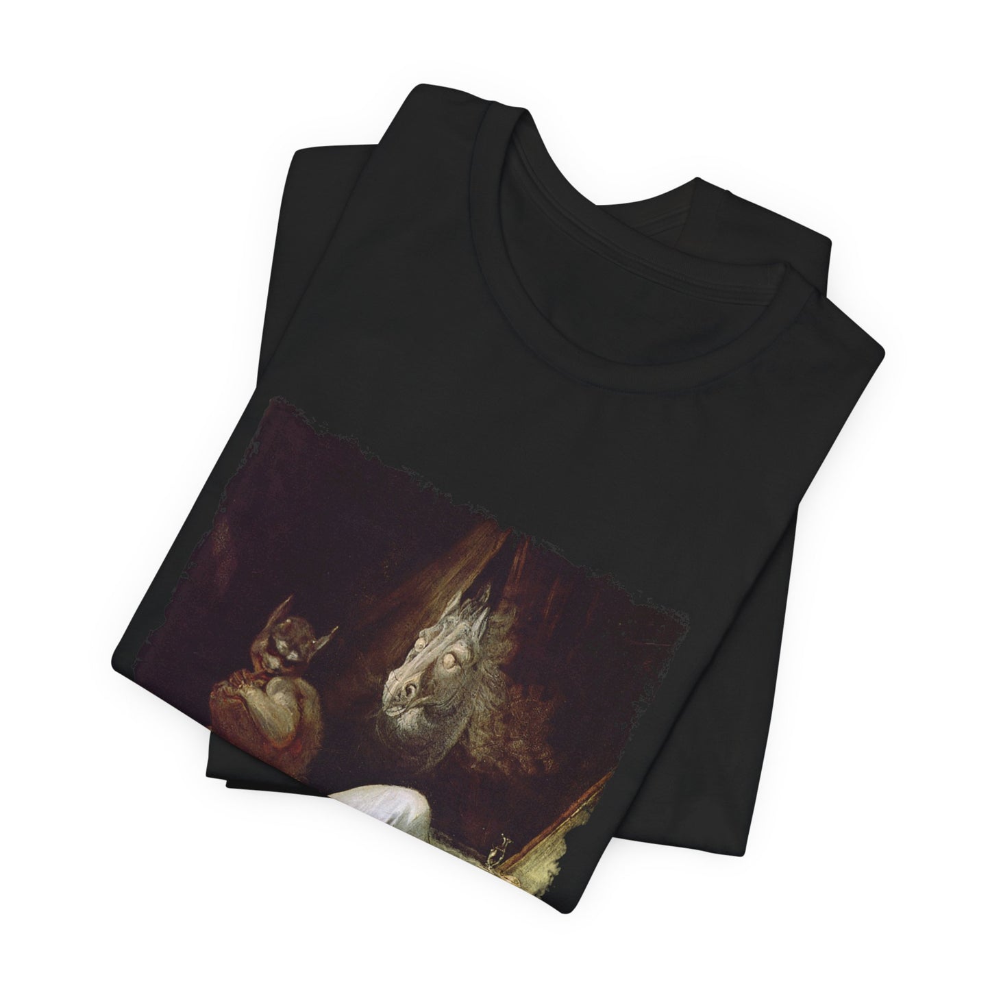 Morbid Horror Fantasy T-Shirt, Incubus Demon Graphic Print, Gothic Unisex Tee