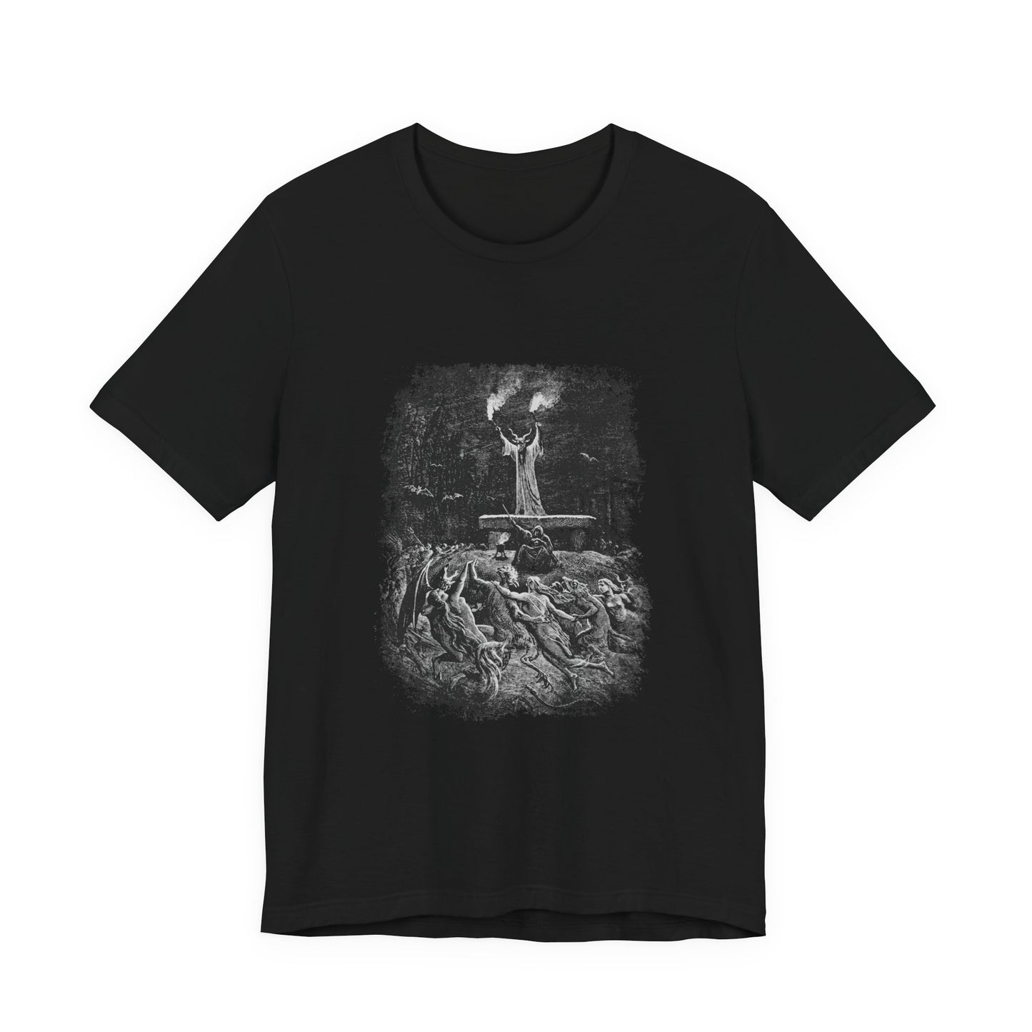 witches sabbath tshirt, la danse du sabbat top, graphic witchcraft unisex tee, occult, satanic top