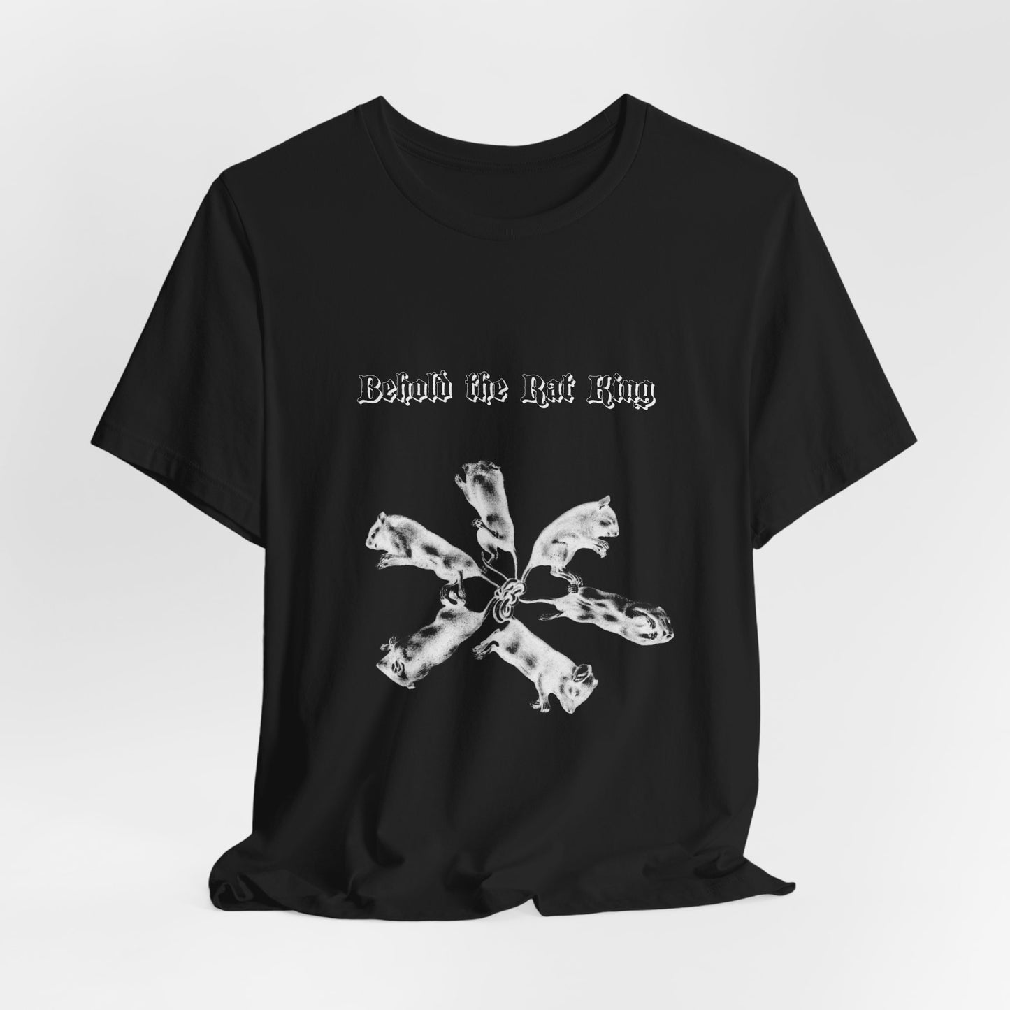 behold the rat king, rat king, sarcastic medieval print tee, pagan tee, unisex tshirt