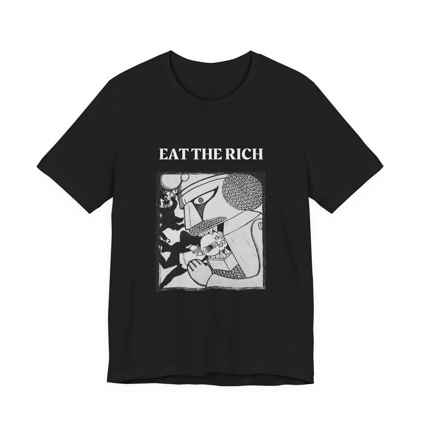 Eat the Rich Shirt, Anti-Capitalist Tee, Anarchist Graphic Top, Revolutionary Protest Shirt, Unisex Punk Activist Tee