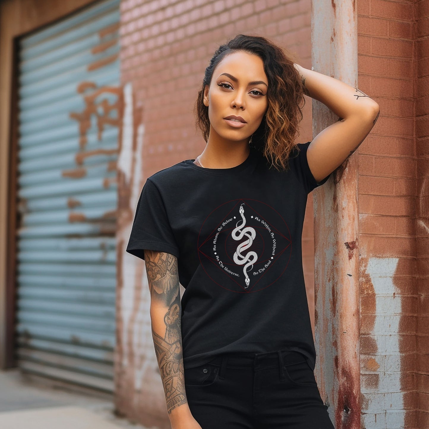 two snakes t-shirt, as above so below, alchemy shirt, unisex tee, esoteric top