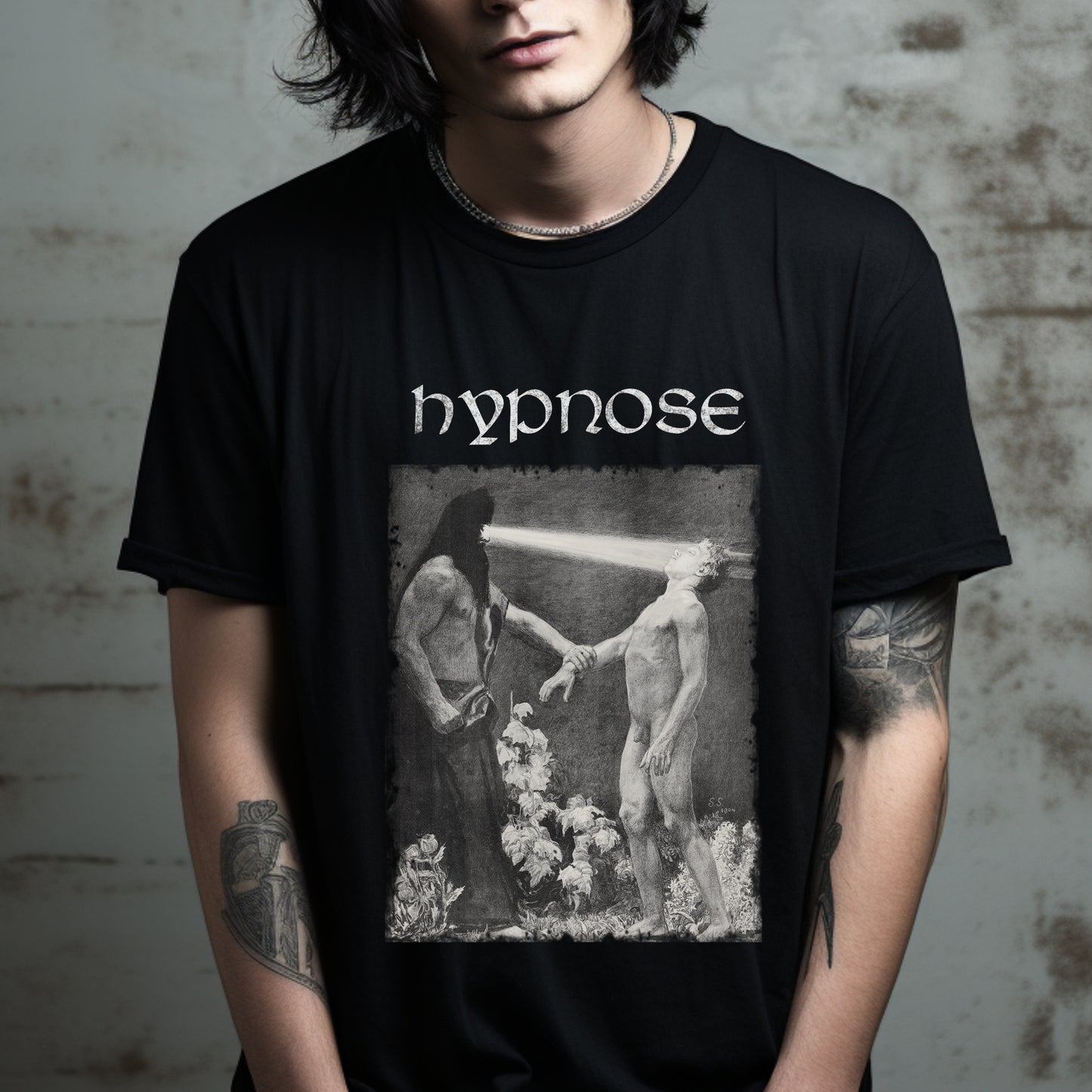 Hypnose, hypnosis occult print, symbolist print, esoteric graphic tee