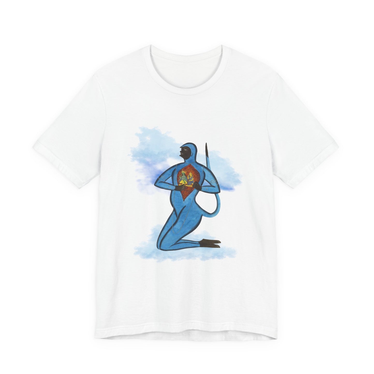 Hanuman Monkey God Spiritual T | Graphic Print Unisex T-Shirt | Rama Ramayana Tshirt | Hindu Hinduism Tee