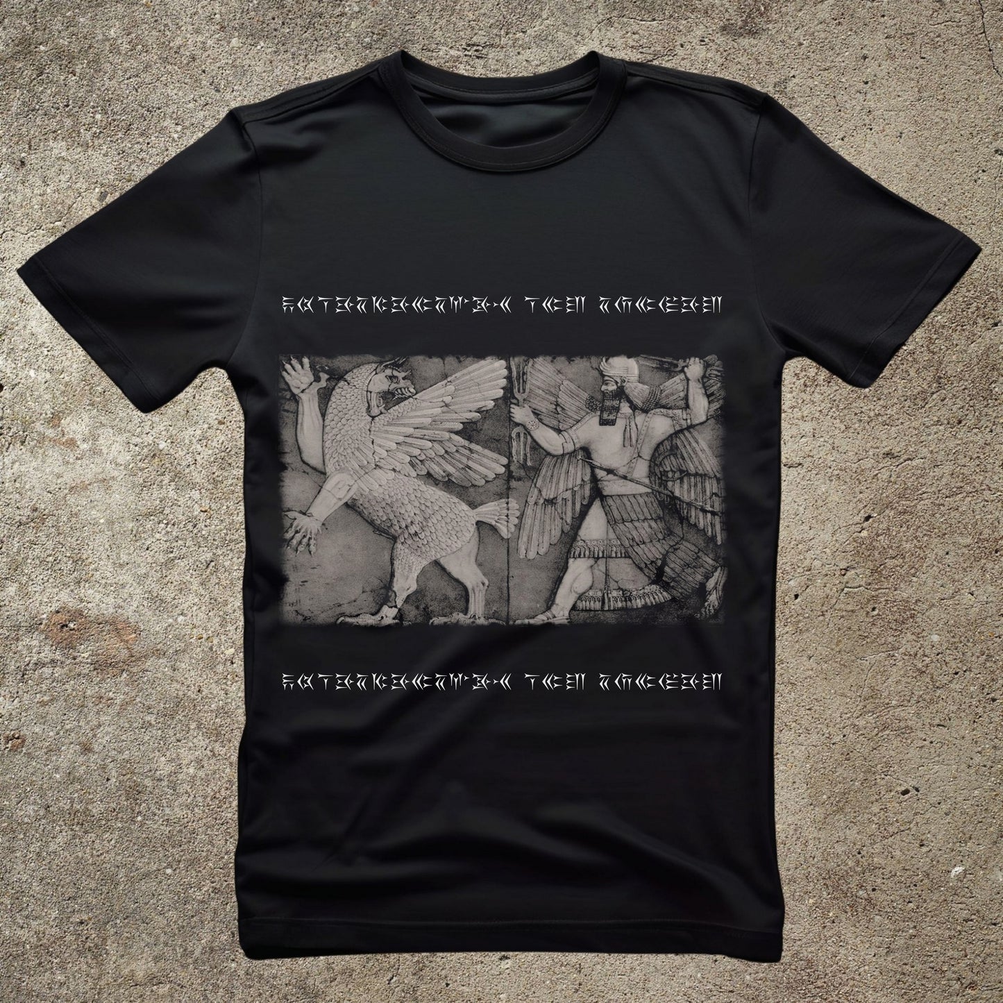 Chaos Monster & Sun God Shirt, Anunnaki Mythology Tee, Ancient Civilization Graphic, Unisex Mesopotamian Print Top