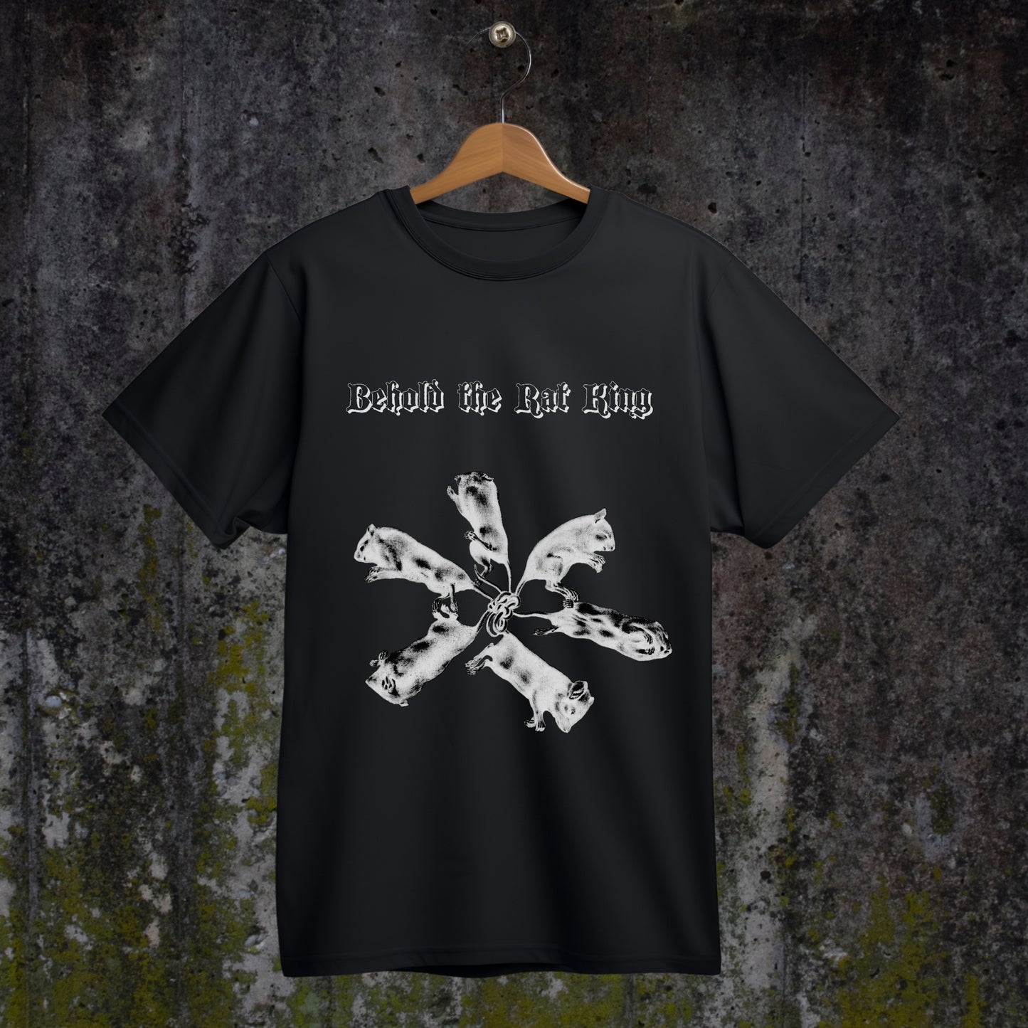 behold the rat king, rat king, sarcastic medieval print tee, pagan tee, unisex tshirt