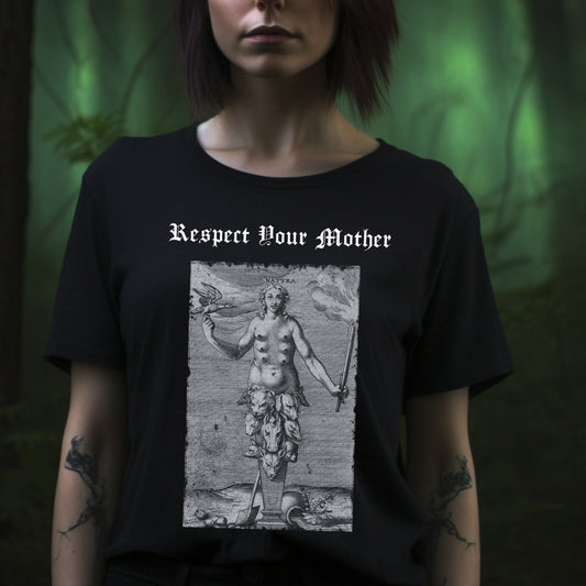 Mother Nature Graphic Tee, Respect Your Mother, Alchemy Print Unisex Top