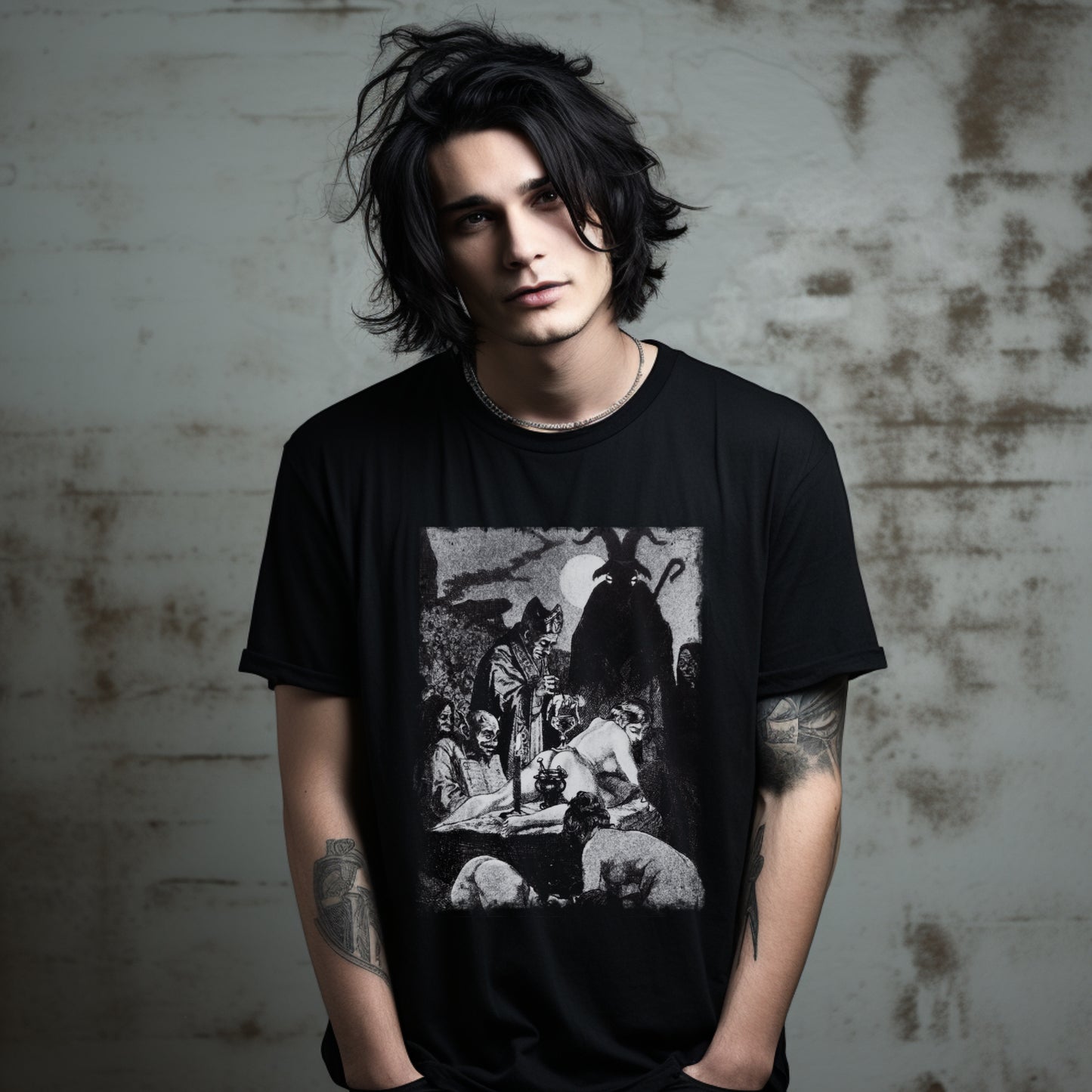 Black Mass Occult T-shirt, Unisex Witchcraft Top