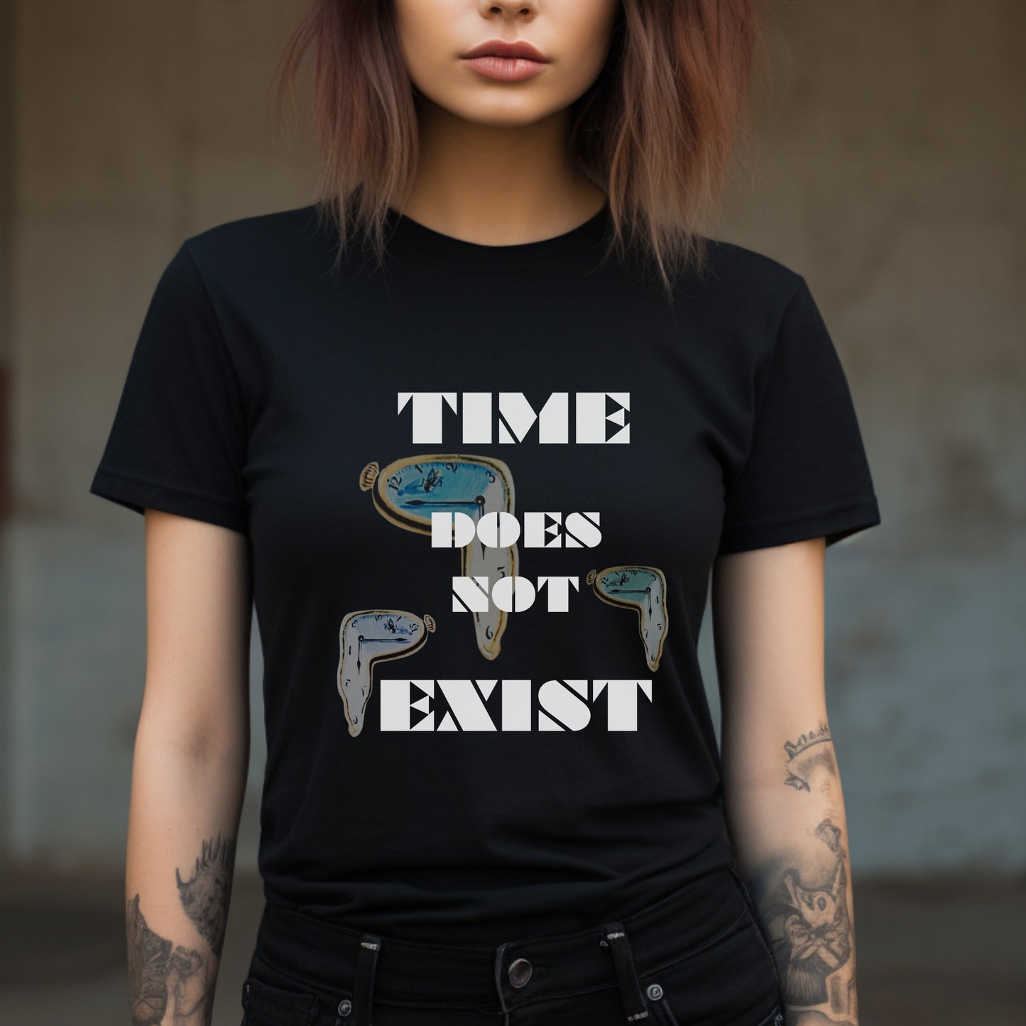 time does not exist, methaphysical print, unisex tshirt, philosophical tshirt