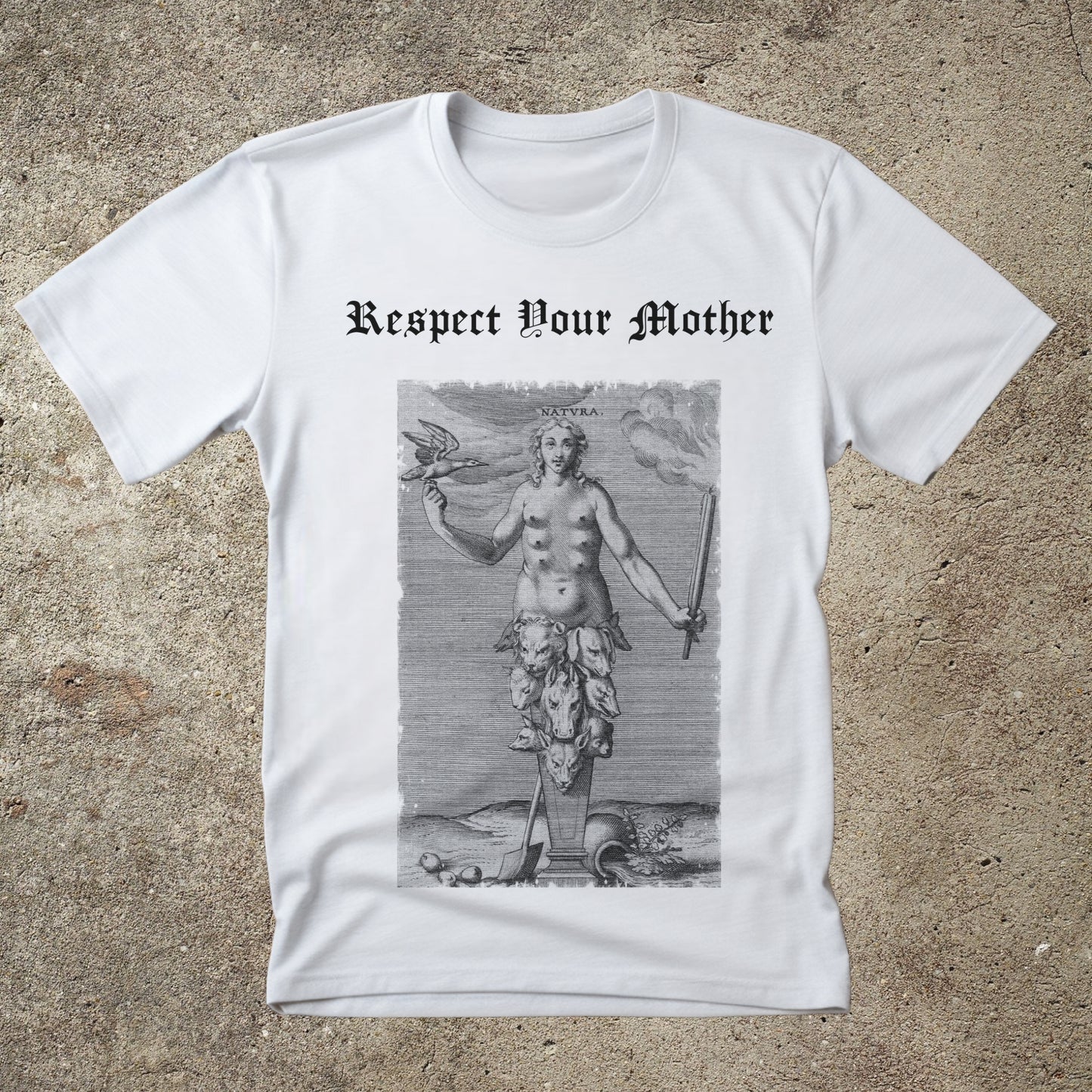 Mother Nature Graphic Tee, Respect Your Mother, Alchemy Print Unisex Top