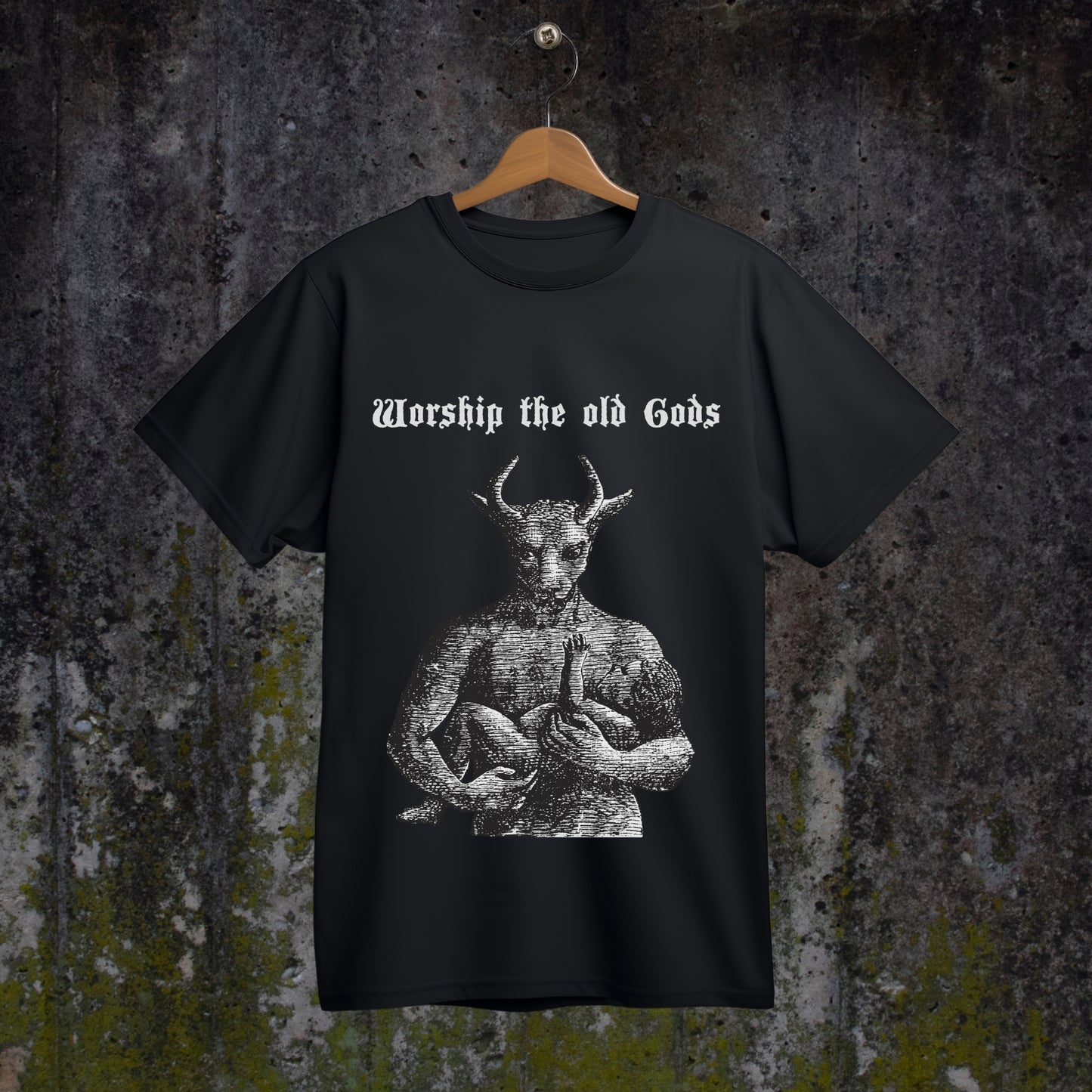 worship the old gods, moloch, baal, human sacrifice t-shirt, pagan, occult