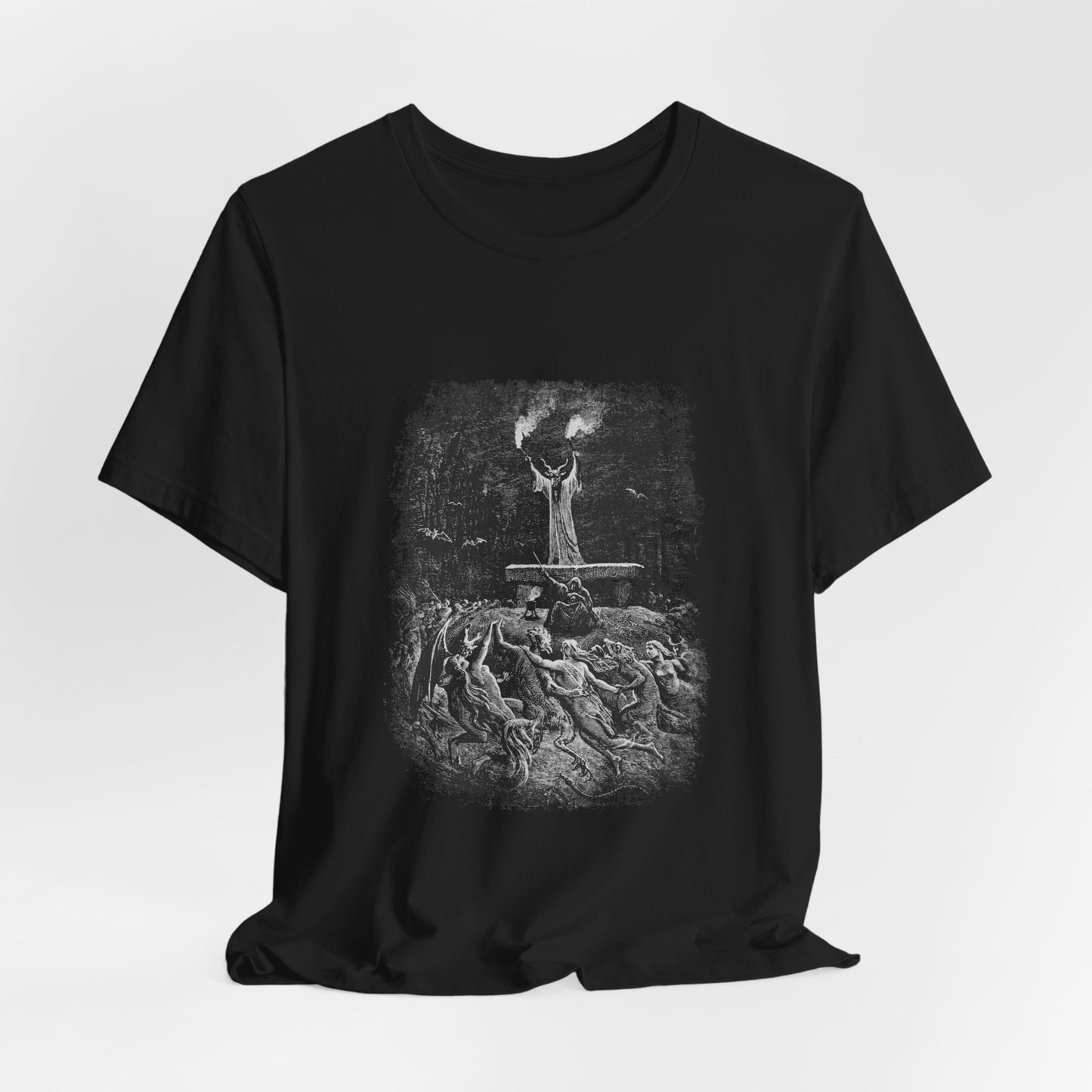 witches sabbath tshirt, la danse du sabbat top, graphic witchcraft unisex tee, occult, satanic top