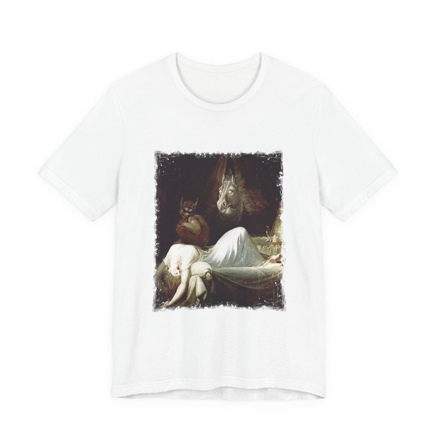 Morbid Horror Fantasy T-Shirt, Incubus Demon Graphic Print, Gothic Unisex Tee