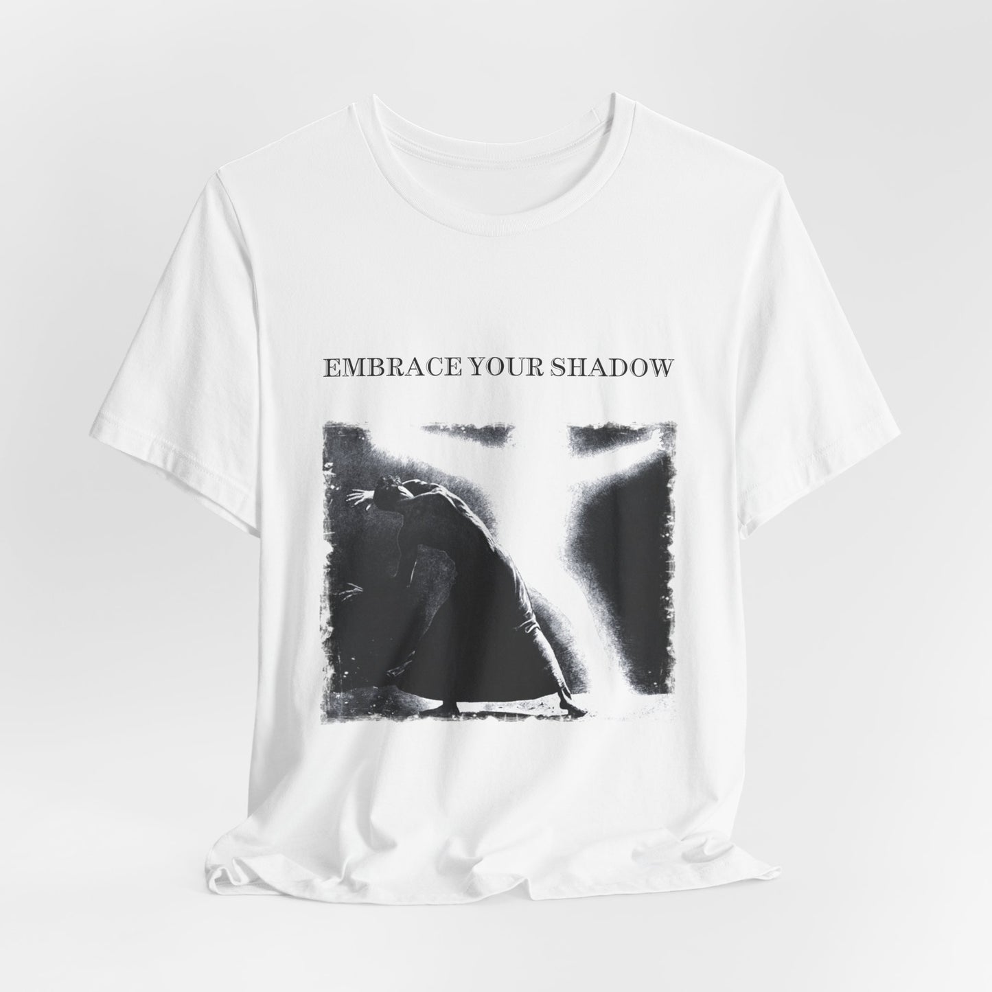 embrace your shadow, jungian psychology t-shirt, spiritual graphic print tee, unisex top