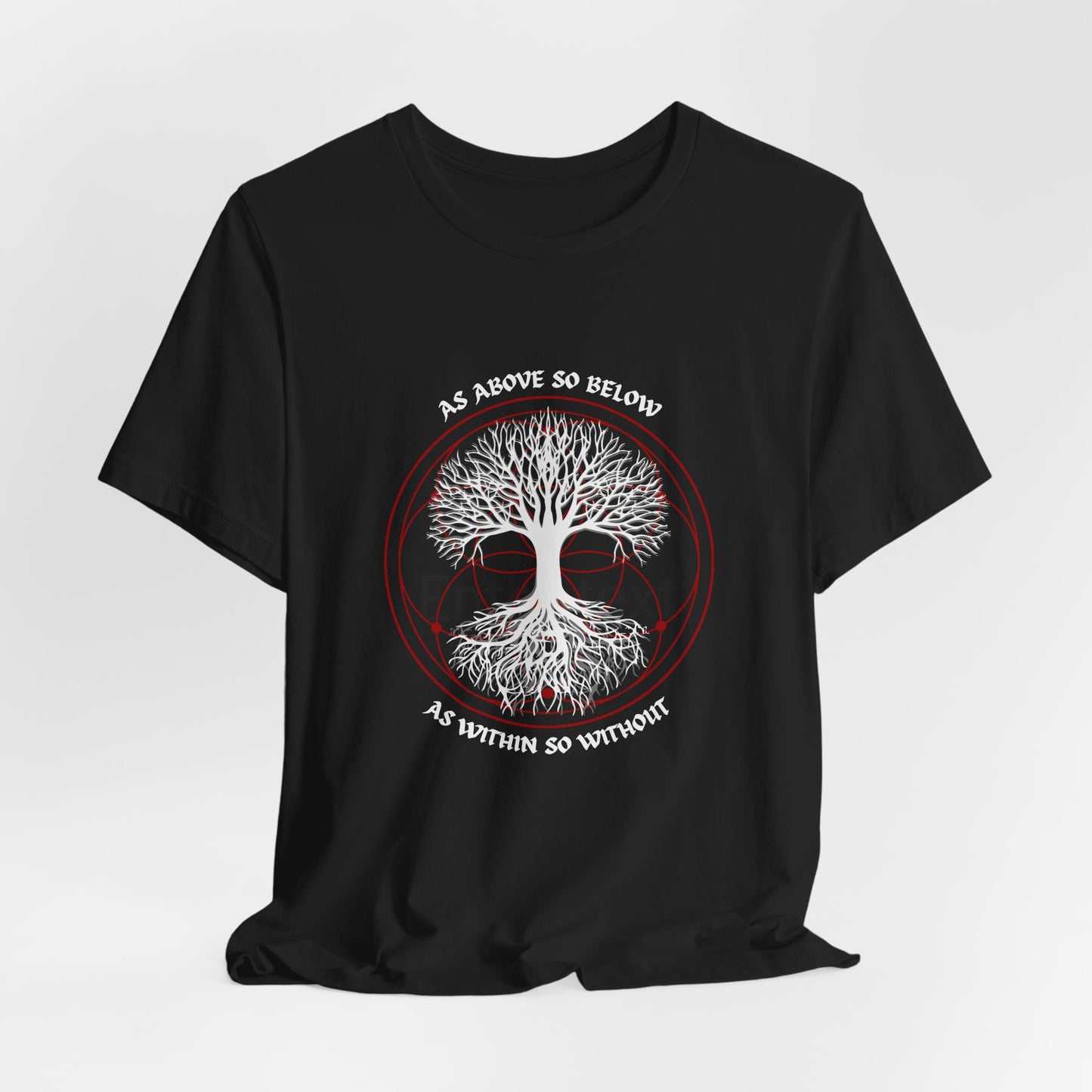 as above so below, tree of life, occult tshirt, alchemy unisex tee