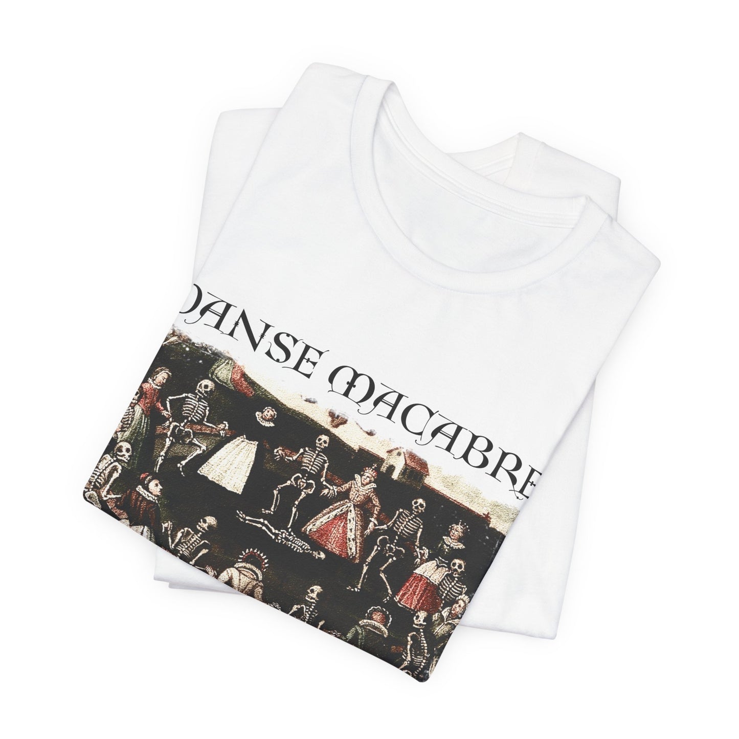Dance of Death Graphic Print T- Shirt, Morbid Shirt, Medieval Unisex Print Top