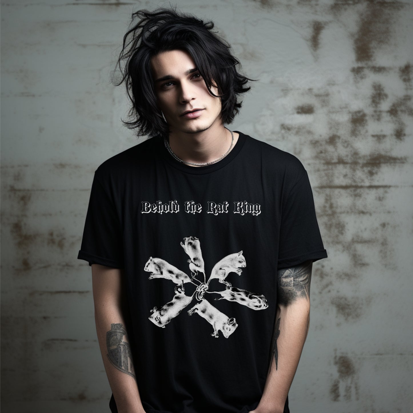 behold the rat king, rat king, sarcastic medieval print tee, pagan tee, unisex tshirt