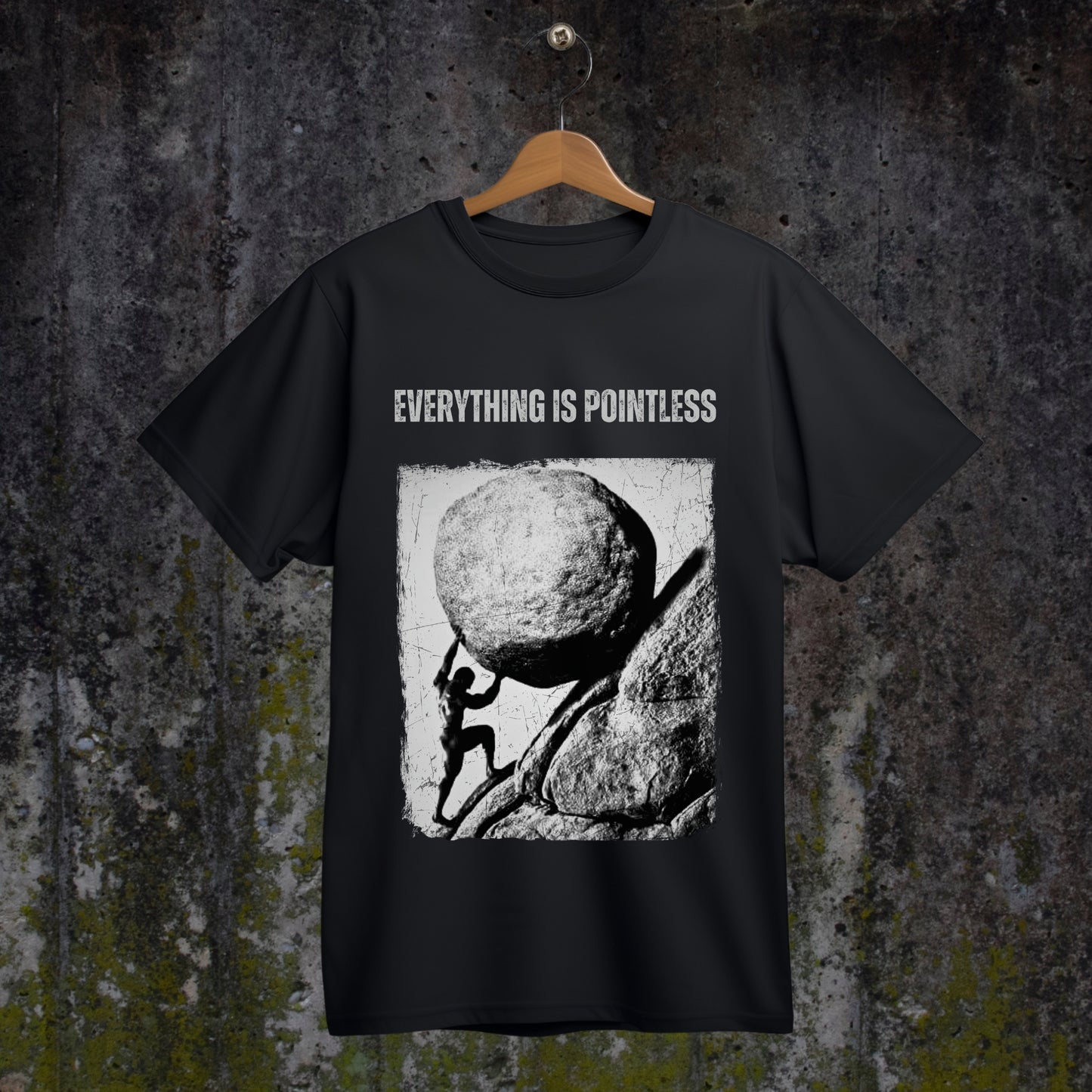 Sisyphus Shirt, Existentialist Print tee, Philosophy T-Shirt, Unisex, Absurdity of life Tee