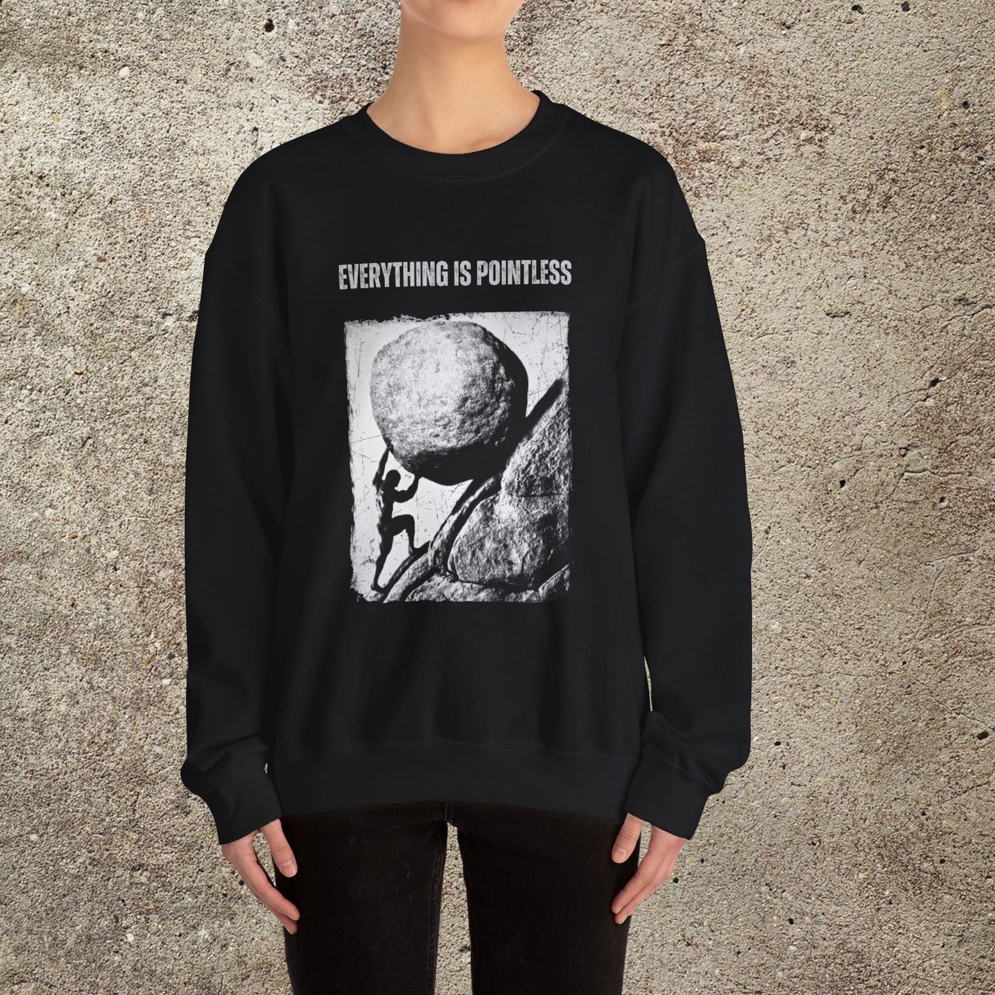 Sisyphus T-Shirt, Existentialist print swater, Philosophy sweater, Unisex Graphic Top