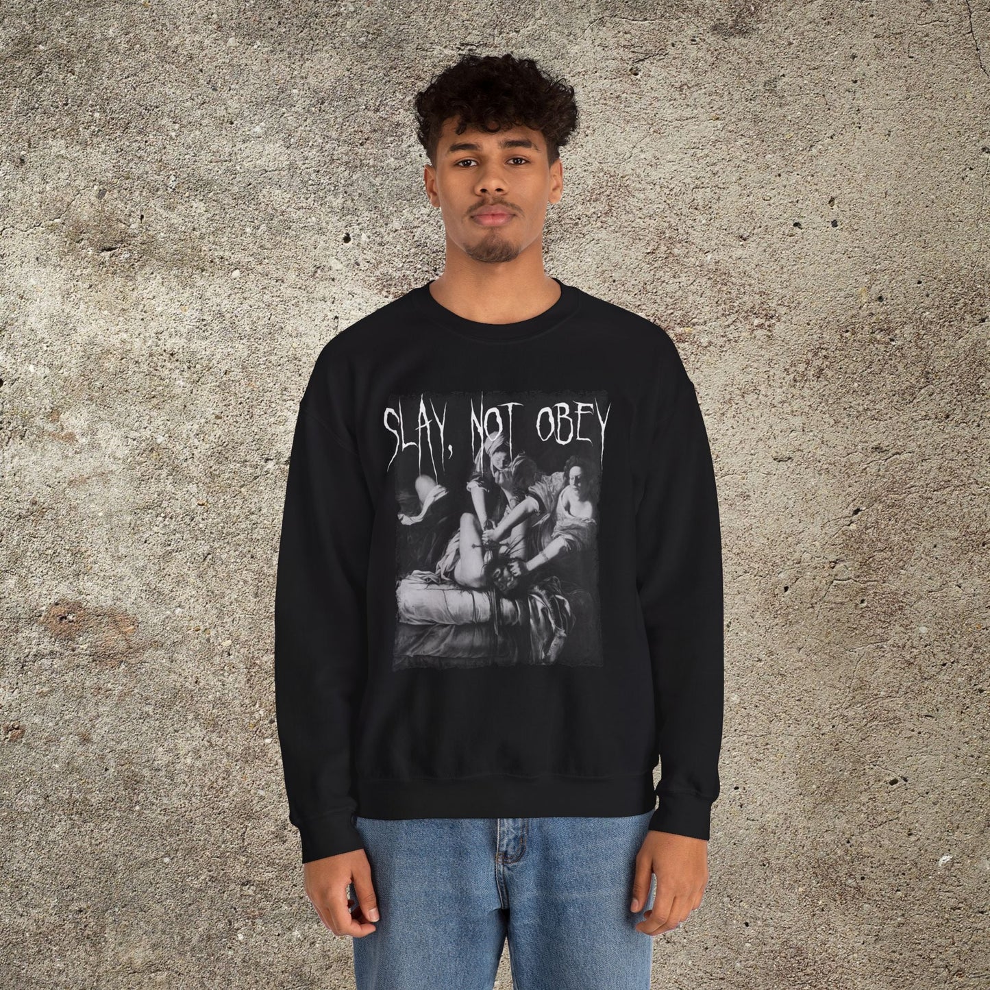 Slay Not Obey, Feminist Sweashirt, Anti patriarchy tee, Judith Beheading Holofernes, Women Power Sweatshirt, Unisex Top