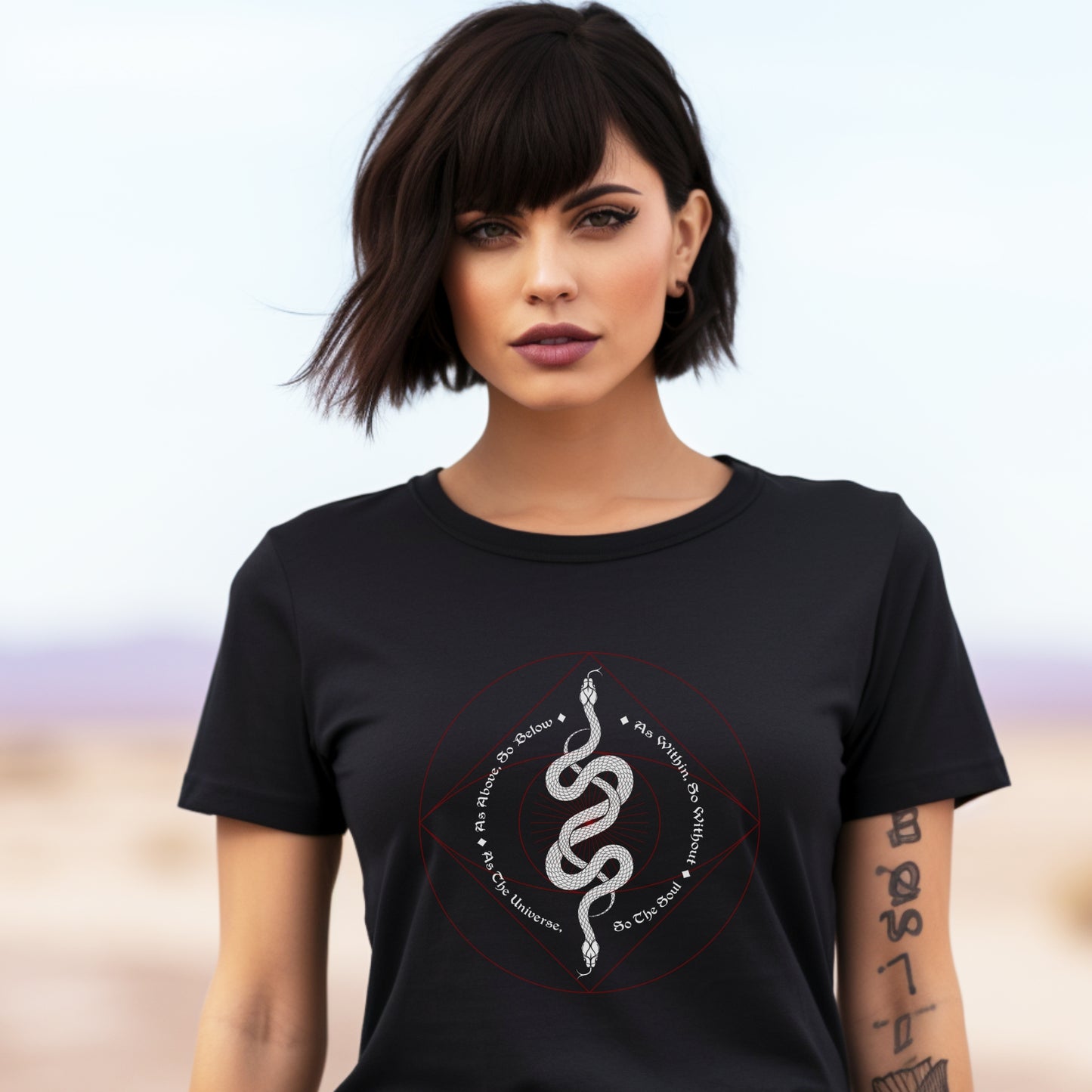 two snakes t-shirt, as above so below, alchemy shirt, unisex tee, esoteric top