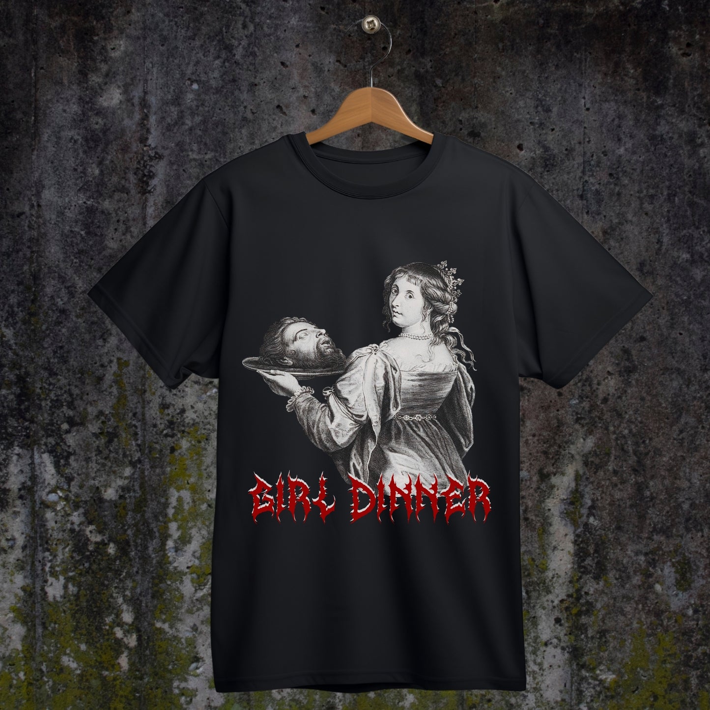 Girl Dinner T-Shirt, Sarcastic Feminist Print, Unisex Tee