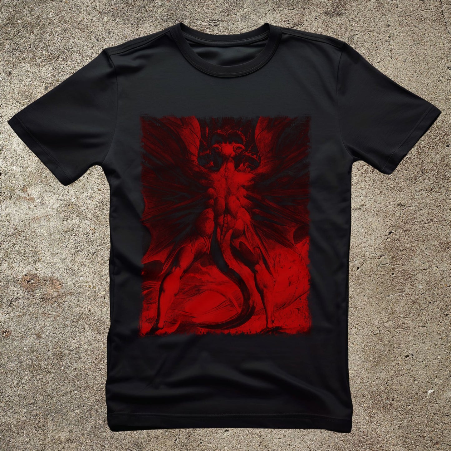 the great red dragon, william blake occult graphic tee, gothic unisex top