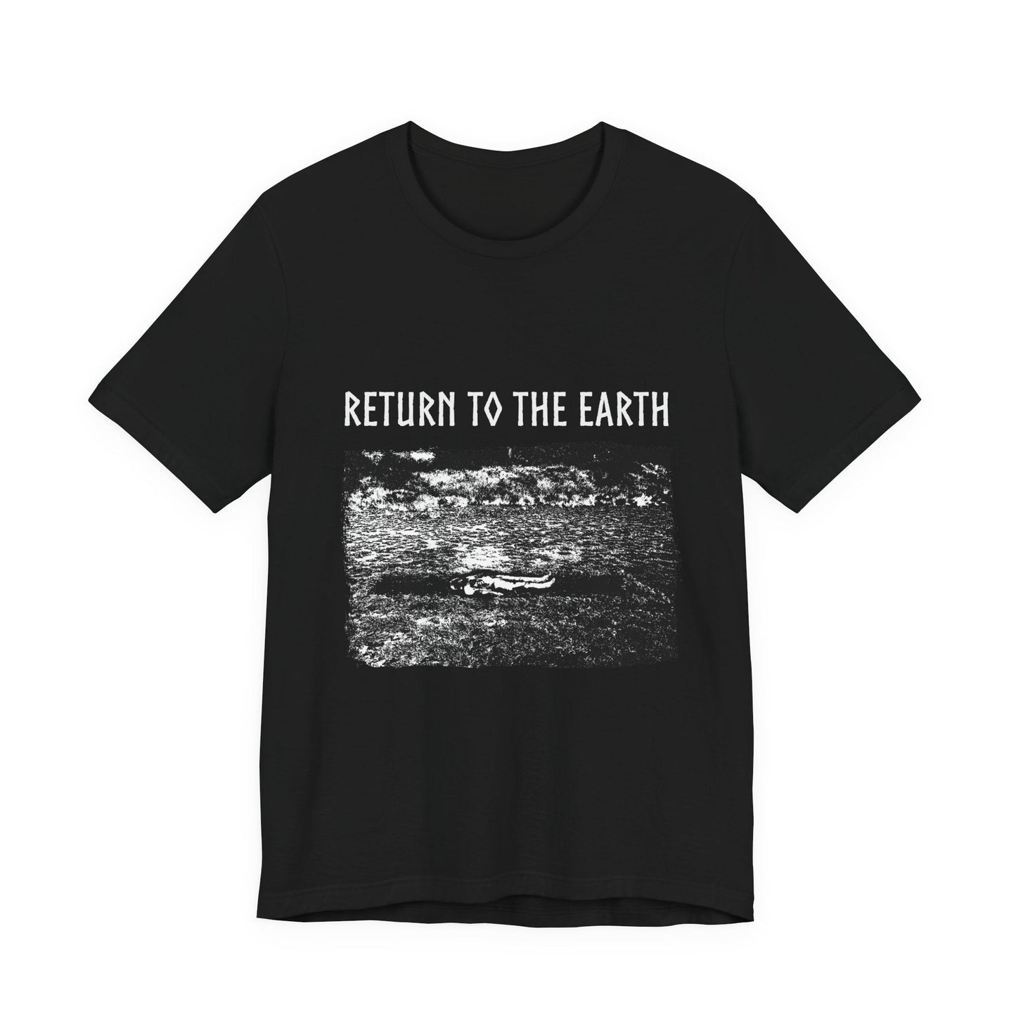 Return to The Earth Unisex Graphic Tee, Earth Art Print, Nature Lover Occult Print Tee