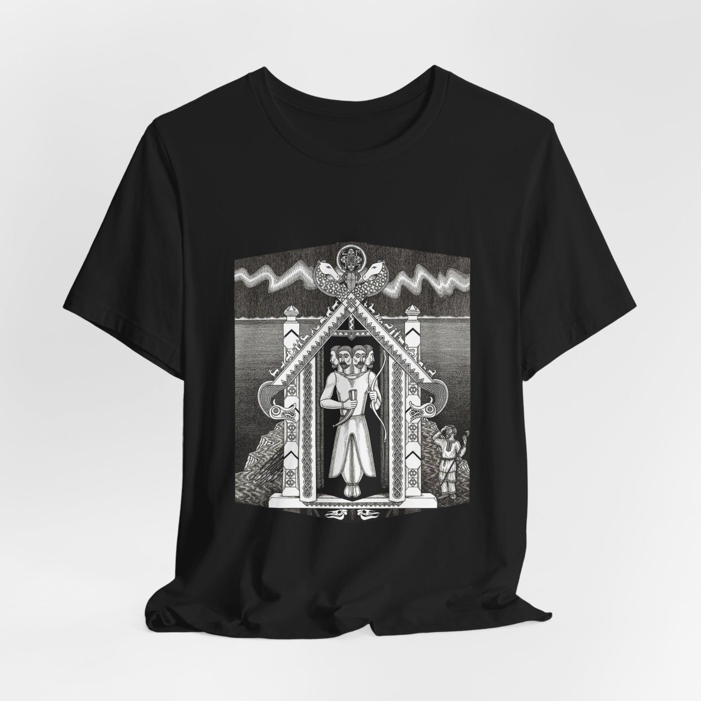 slavic deity svetovit, svantevid tshirt, pagan religion, slavic god tshirt