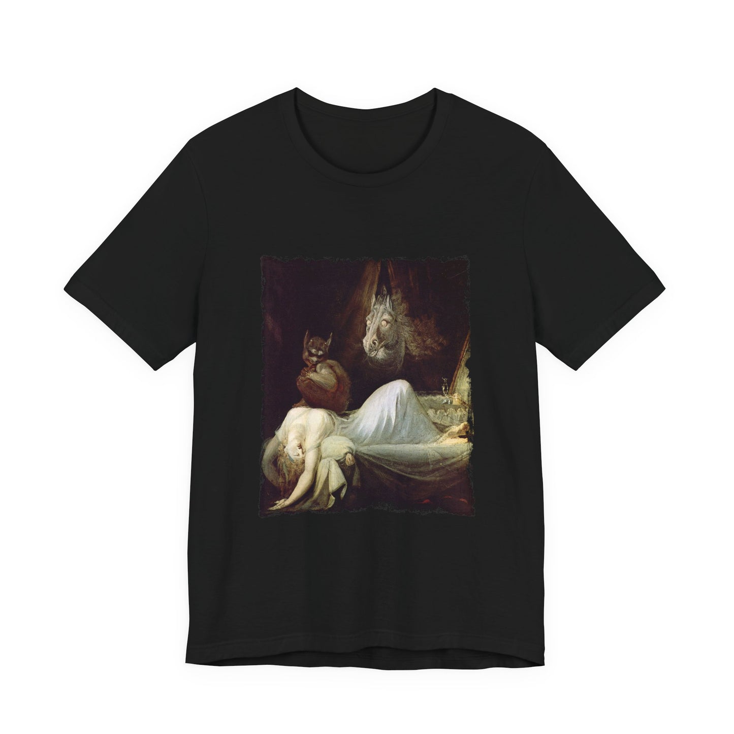 Morbid Horror Fantasy T-Shirt, Incubus Demon Graphic Print, Gothic Unisex Tee