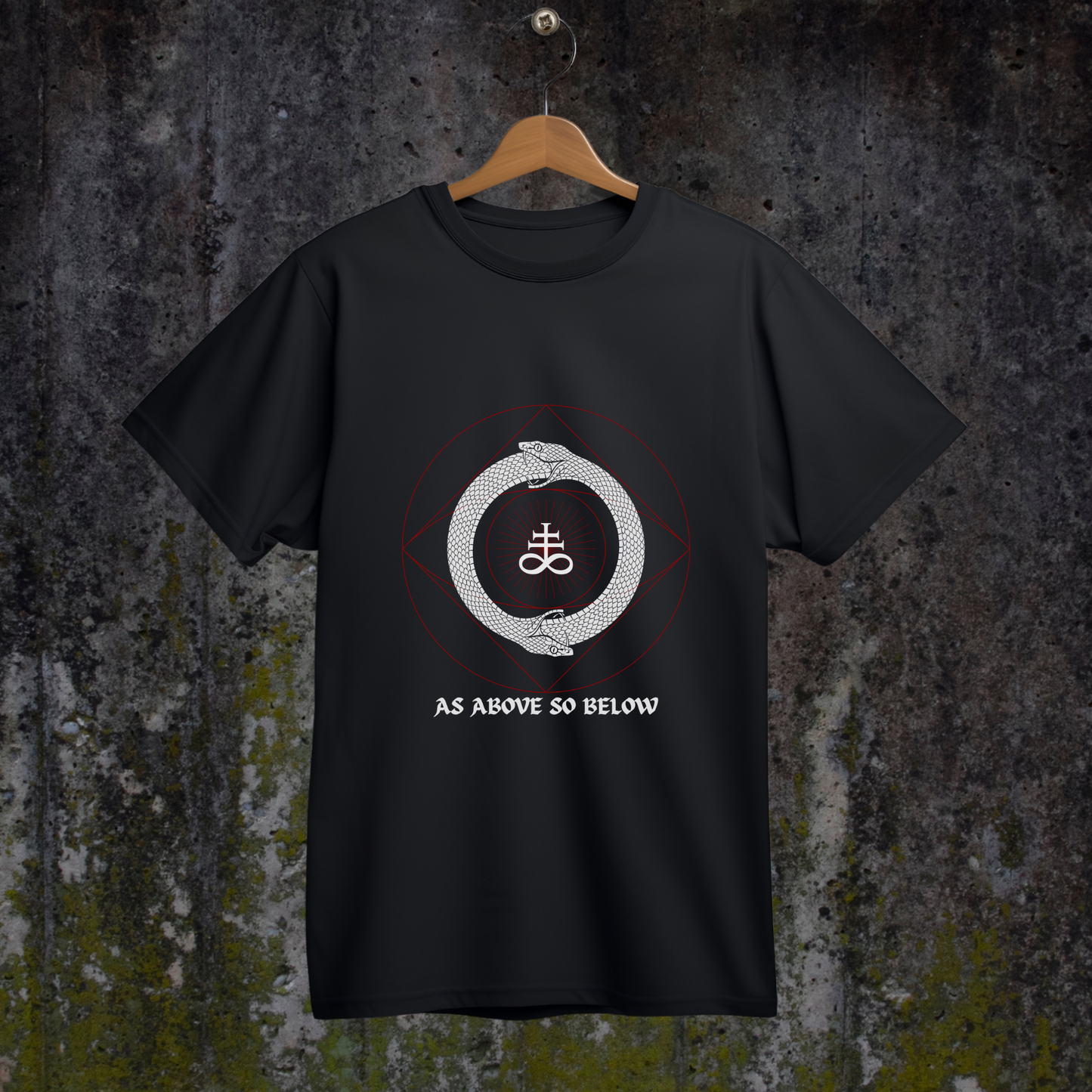Ouroboros T-Shirt, Alchemy Serpent Tee, Hermetic Esoteric Top, Rebirth Symbol Graphic, Unisex Occult Shirt