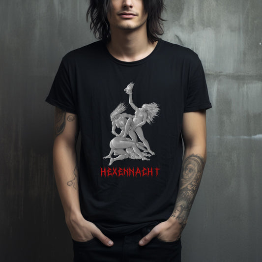 three witches, witches night, witches sabbath, occult tshirt, unisex tee