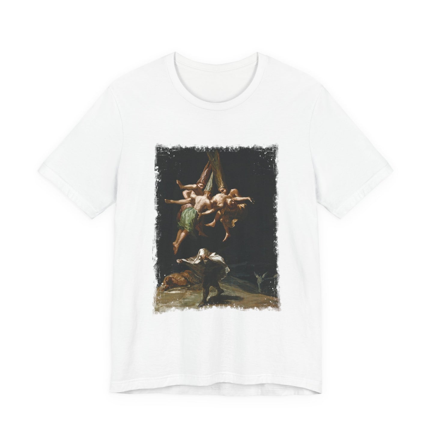 Witches Sabbat Occult Graphic T-Shirt, Satanist Unisex Tee, Gothic Medieval Print Top